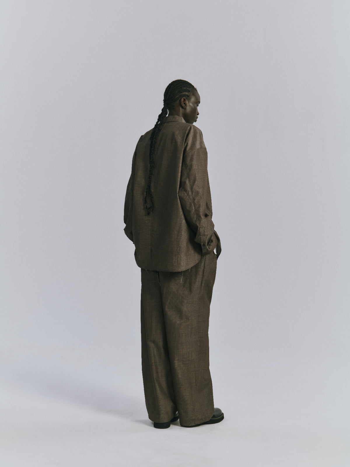 WOOL HAKEME TAILORED SHIRT(BEIGE)