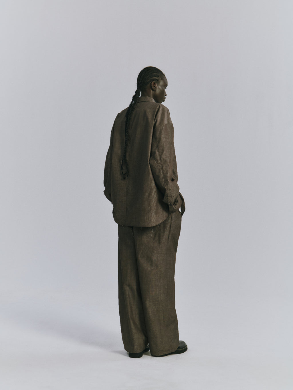 WOOL HAKEME TAILORED SHIRT(BEIGE)