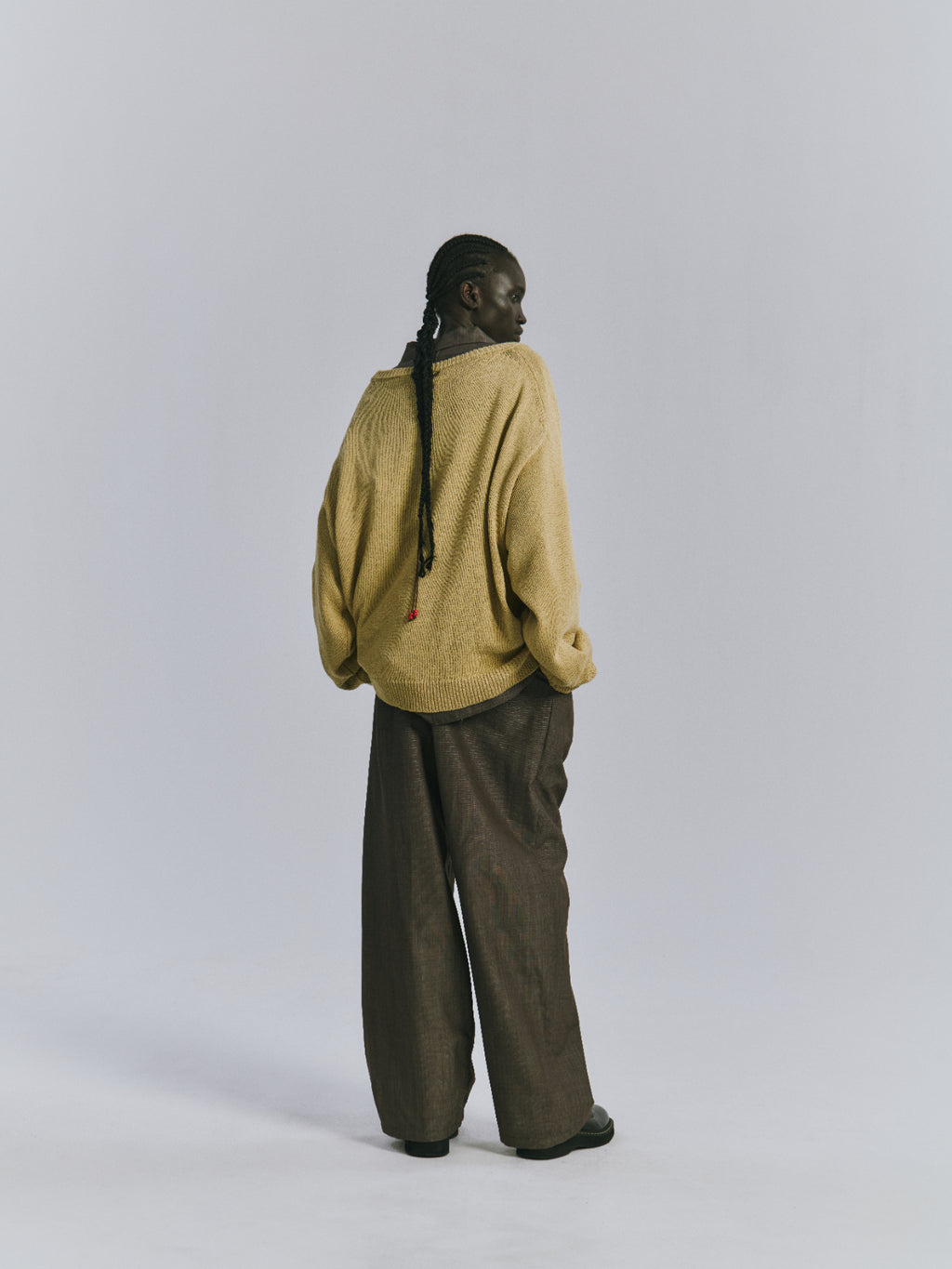 UV NECK KNIT(SAGE)