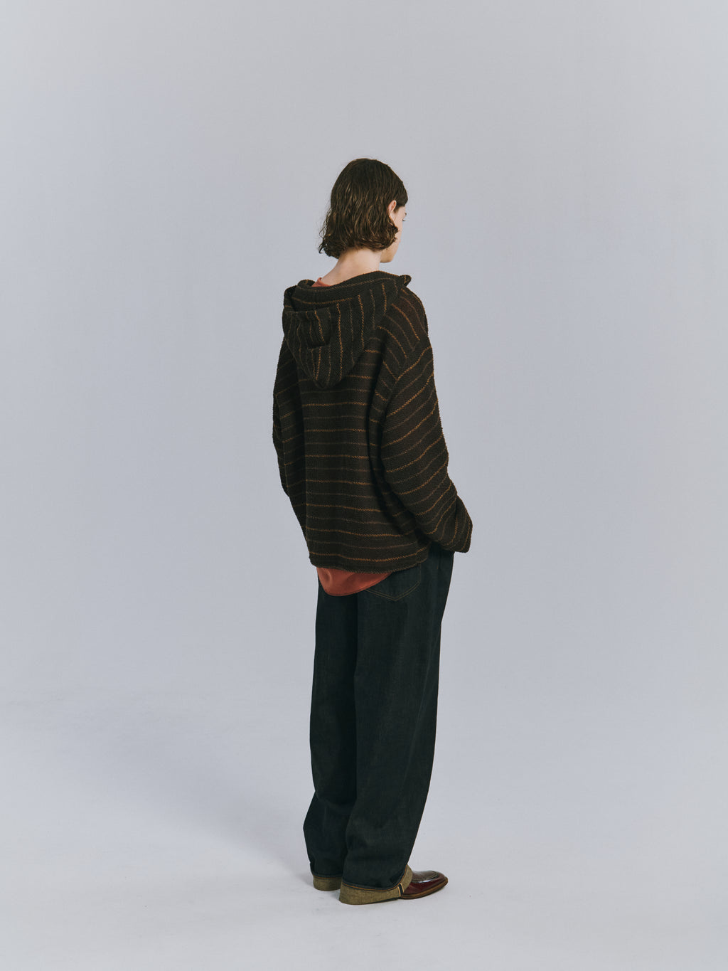 CUT BORDER HOODIE(BEIGE)