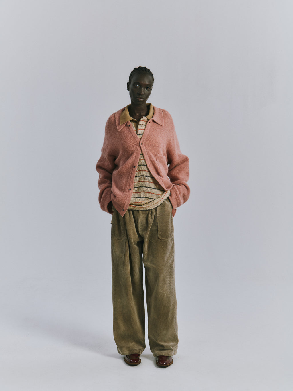KNIT SHIRT(PINK)