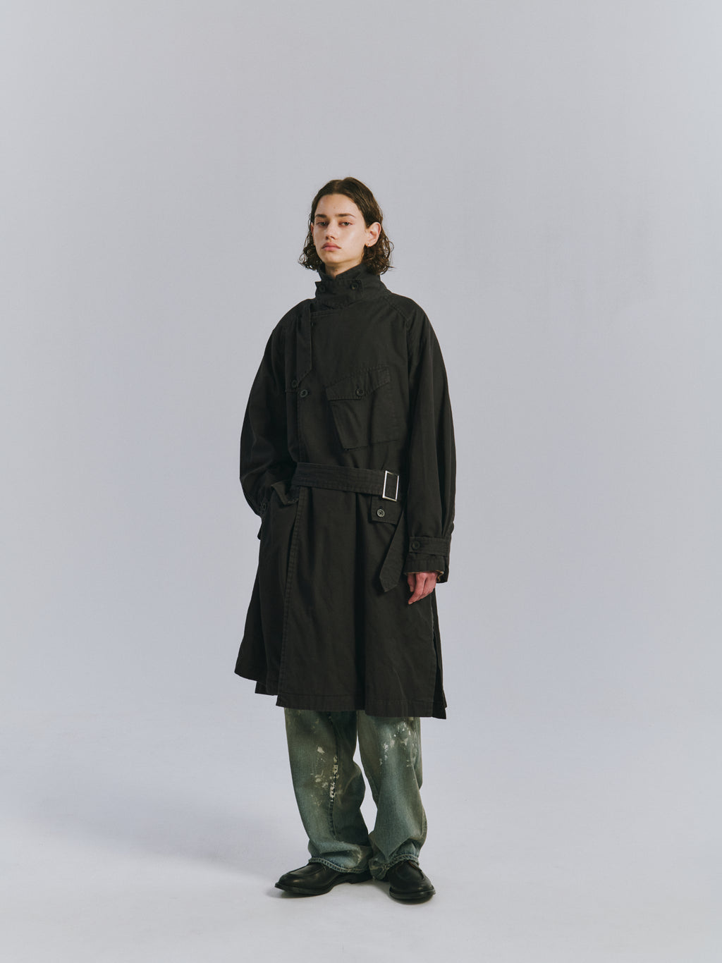 AGING COTTON M.C COAT(BEIGE)