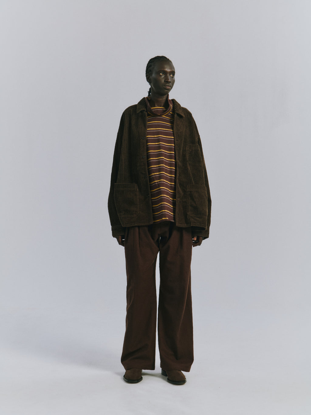 PLAID CHECK WOOL SLACKS(GRAPH CHECK)