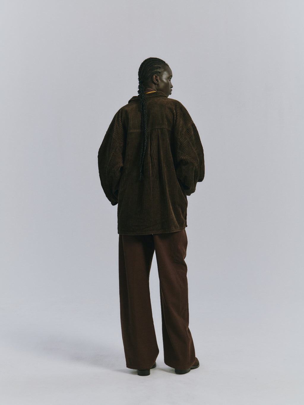 PLAID CHECK WOOL SLACKS(GRAPH CHECK)