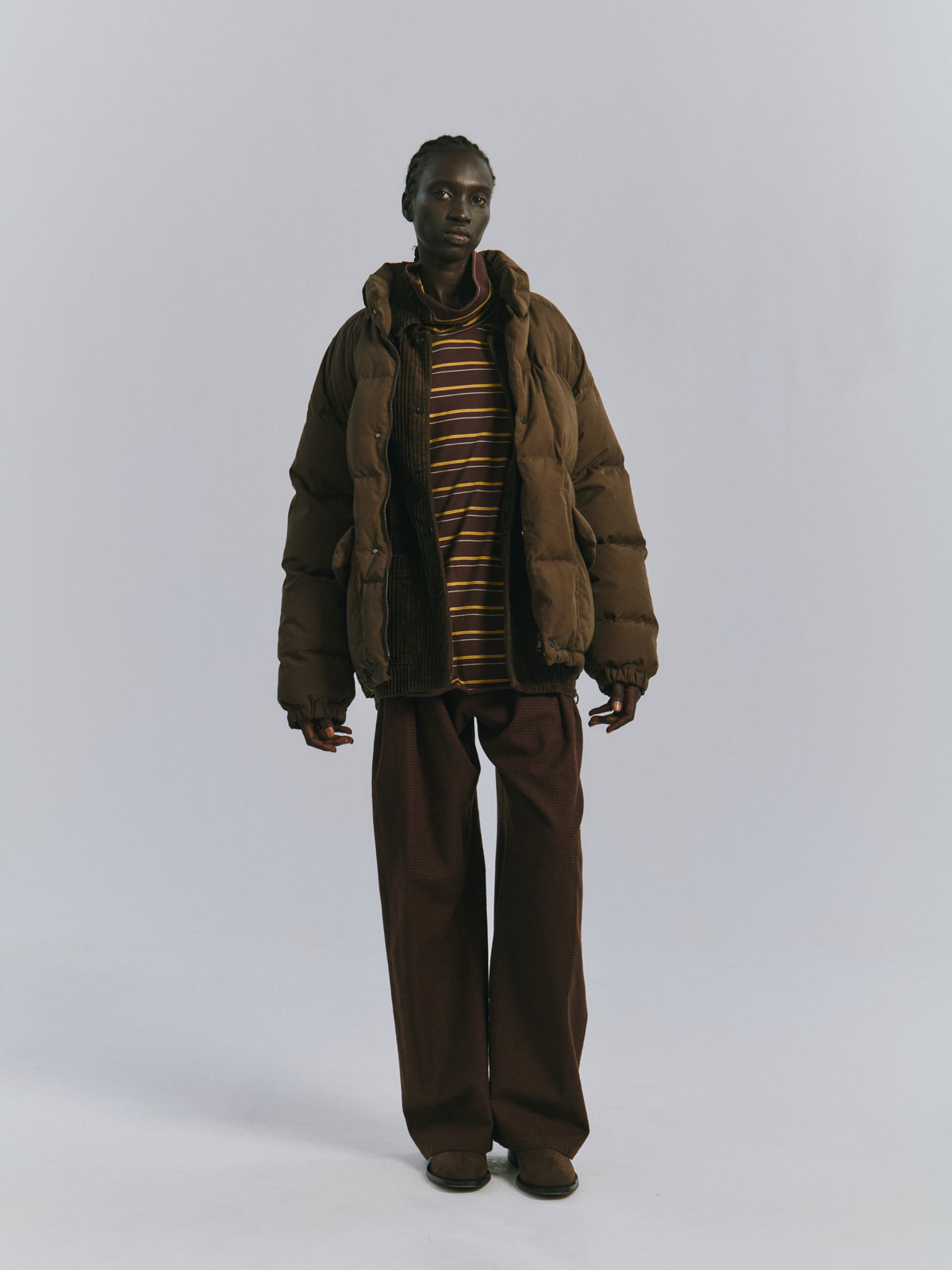 AGING DOWN JACKET(BROWN)