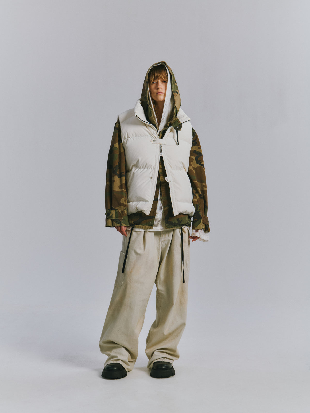 DOWN VEST(WHITE)