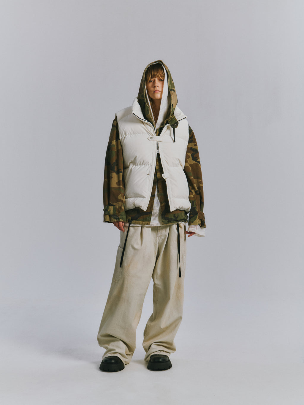 DOWN VEST(WHITE)