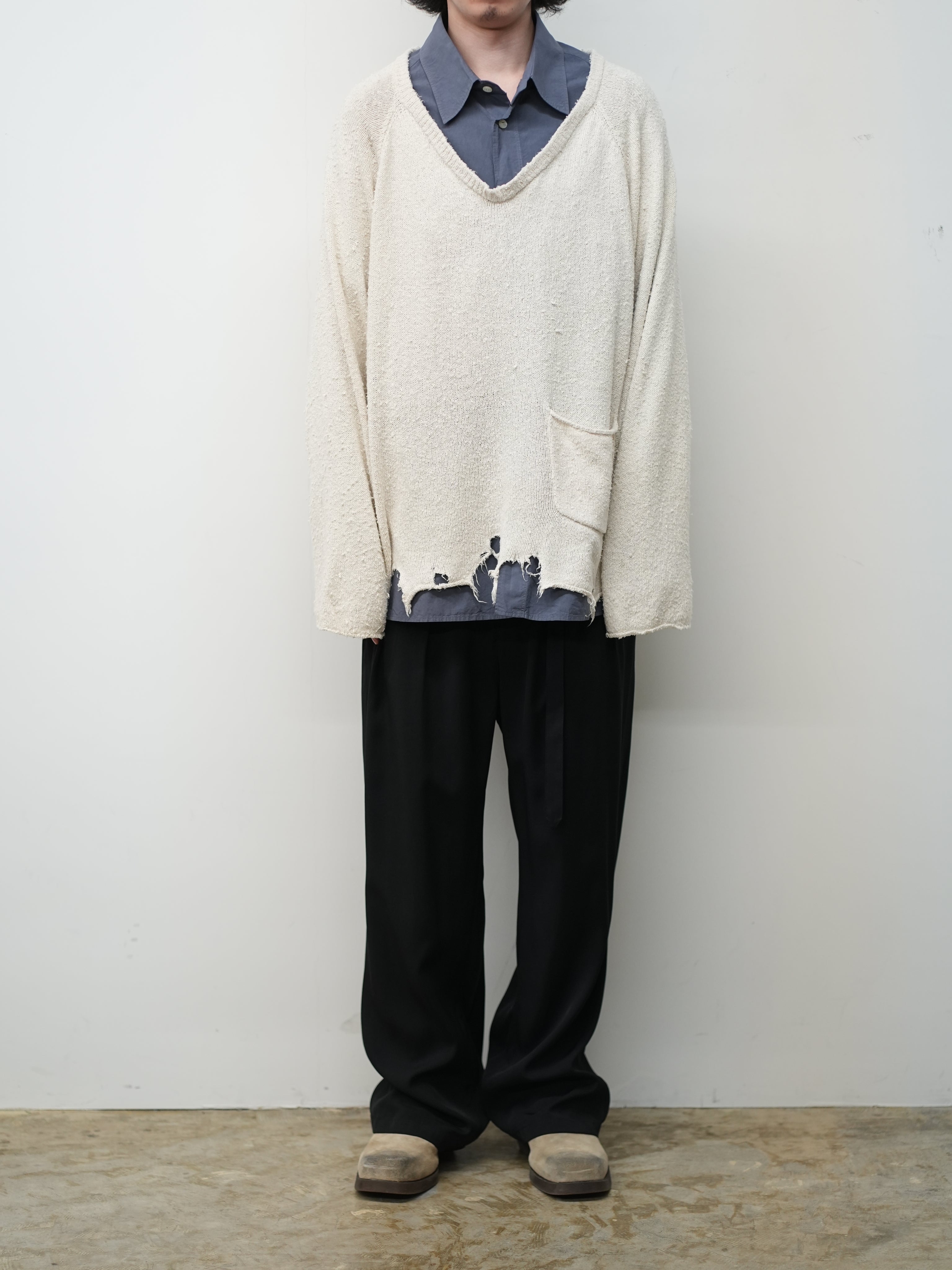 ANCELLM UV NECK KNIT (LIME)