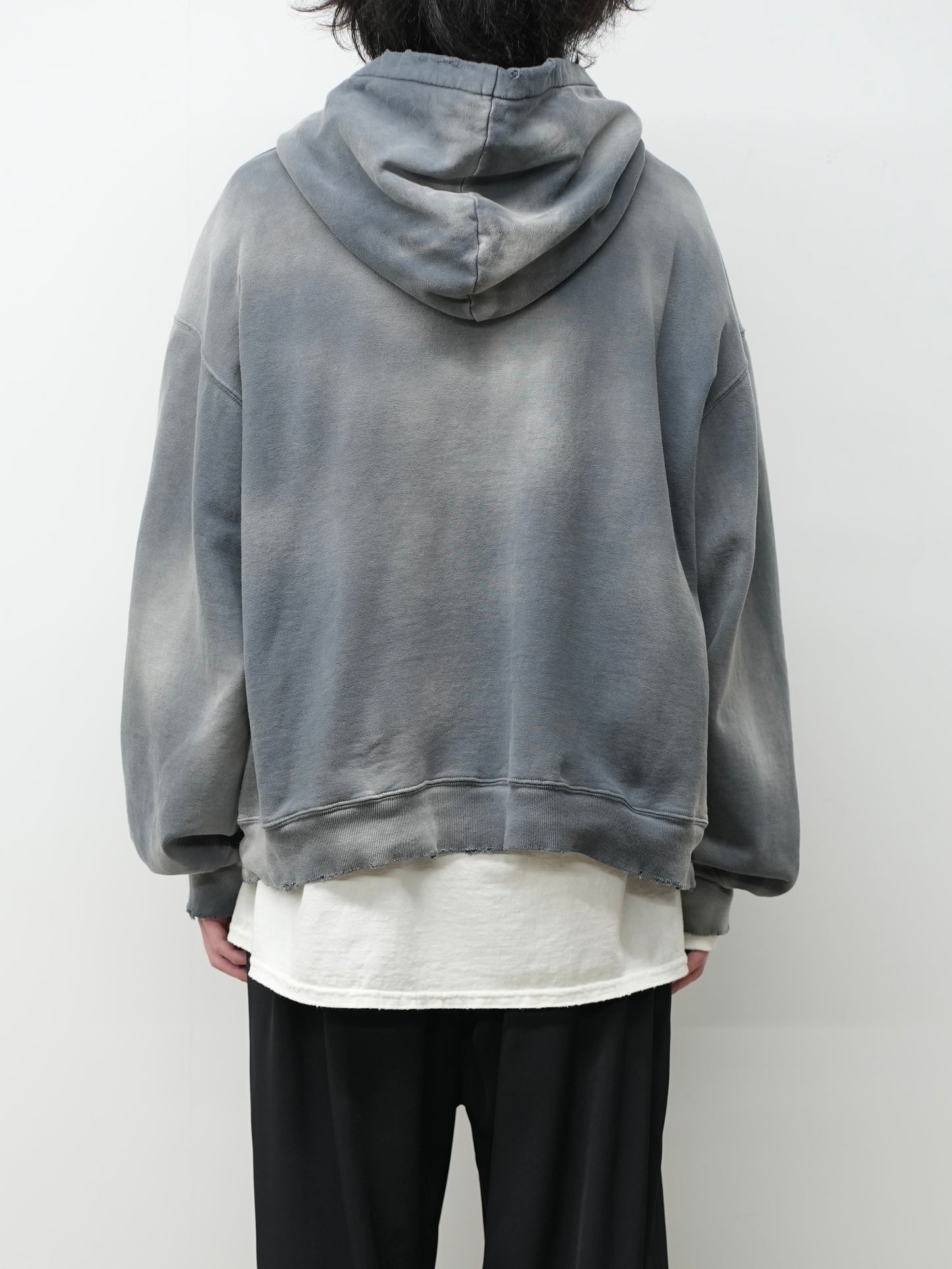 LIGHT LOOP ZIP HOODIE(GRAY)