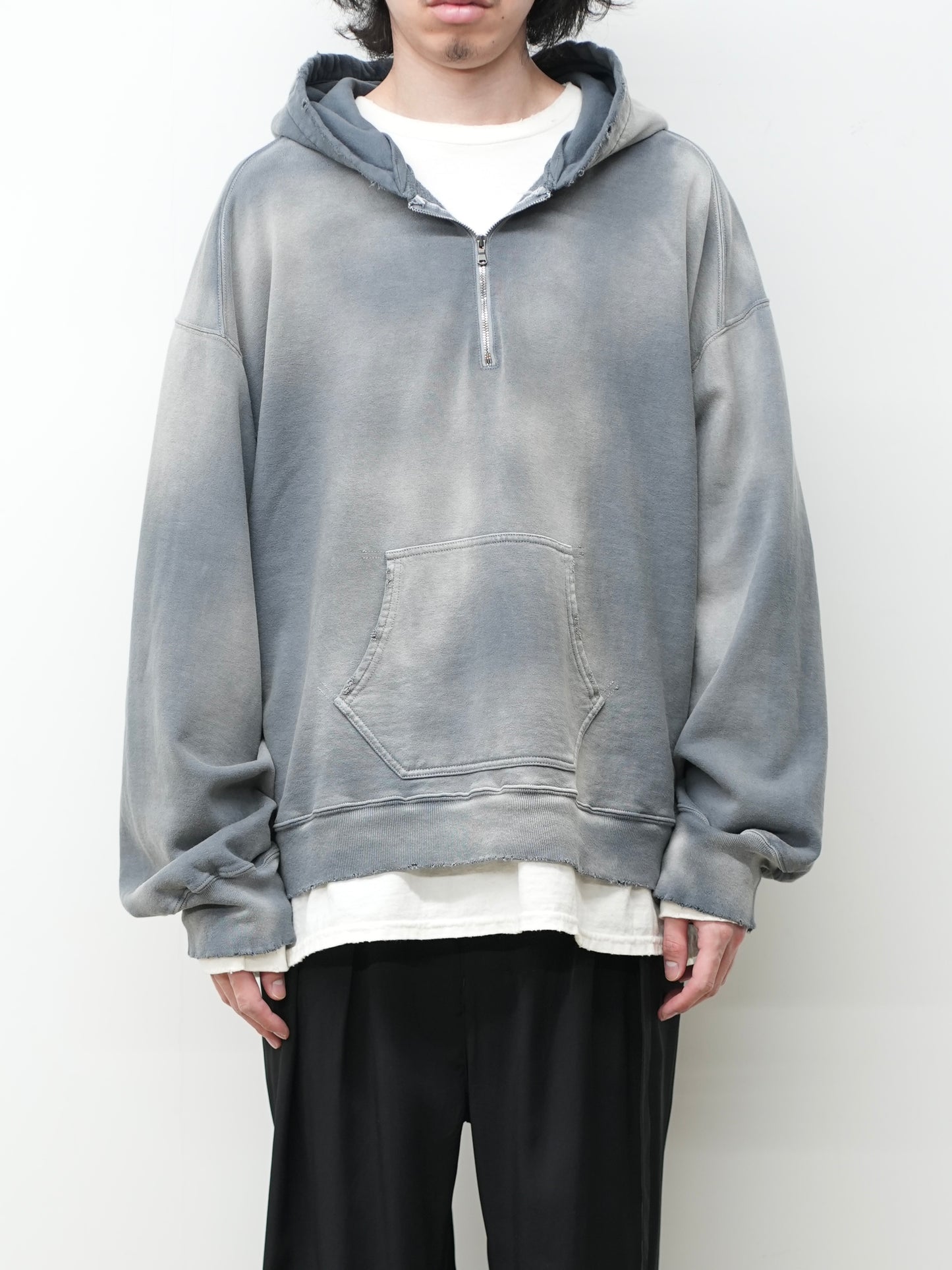 LIGHT LOOP ZIP HOODIE(GRAY)