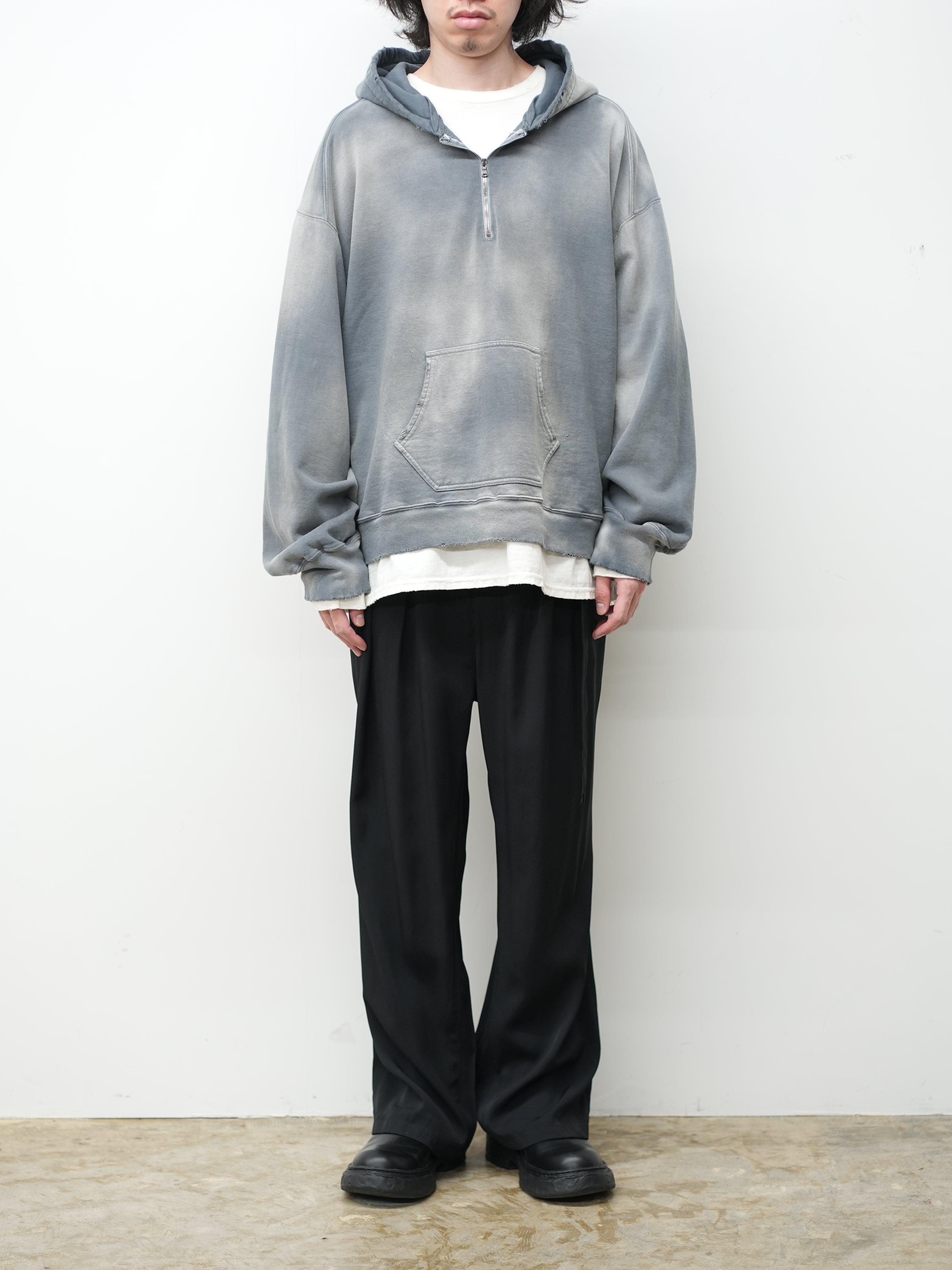 LIGHT LOOP ZIP HOODIE(GRAY) – ANCELLM