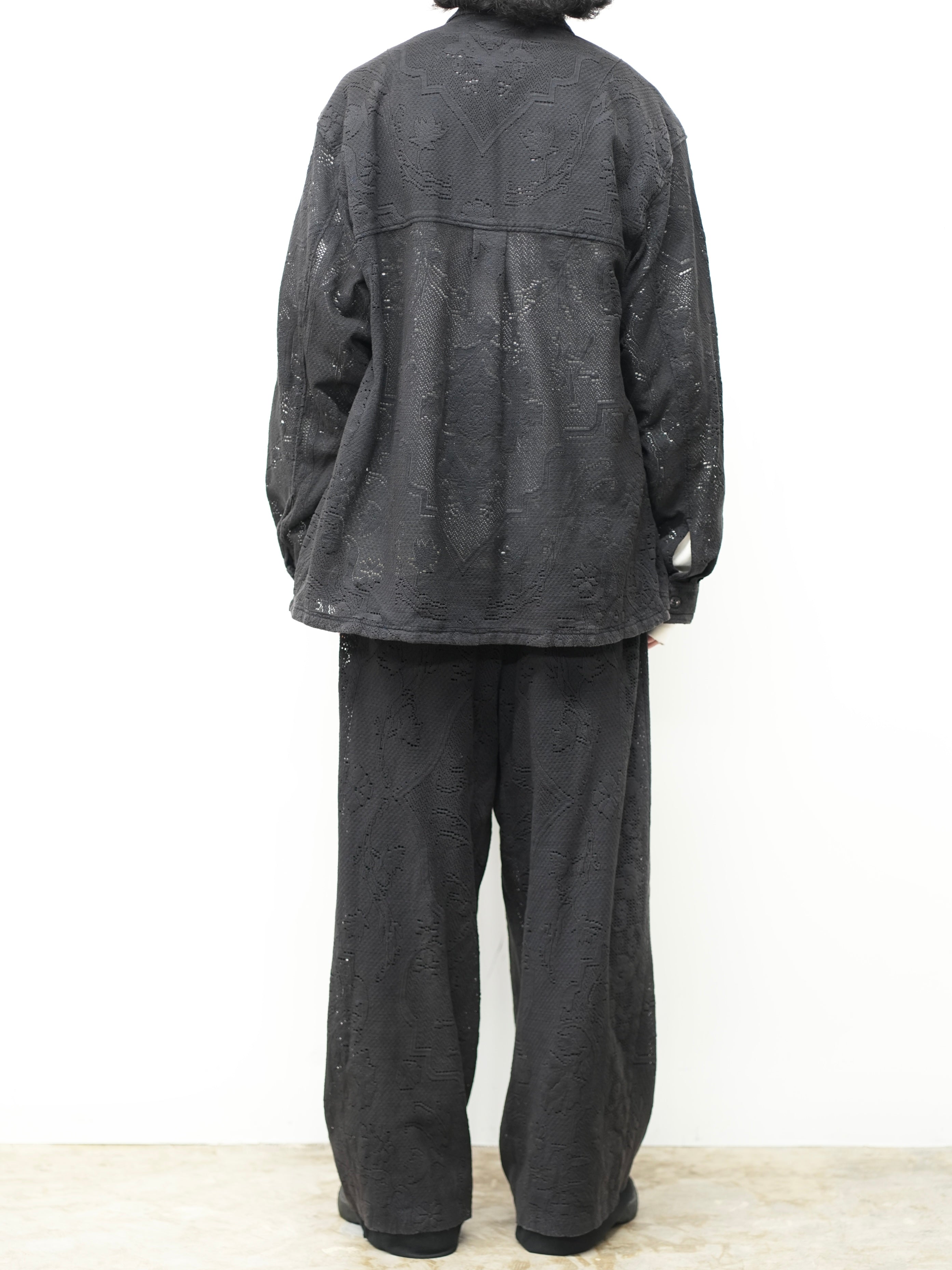 AGING LACE WORK SHIRT(BLACK) – ANCELLM
