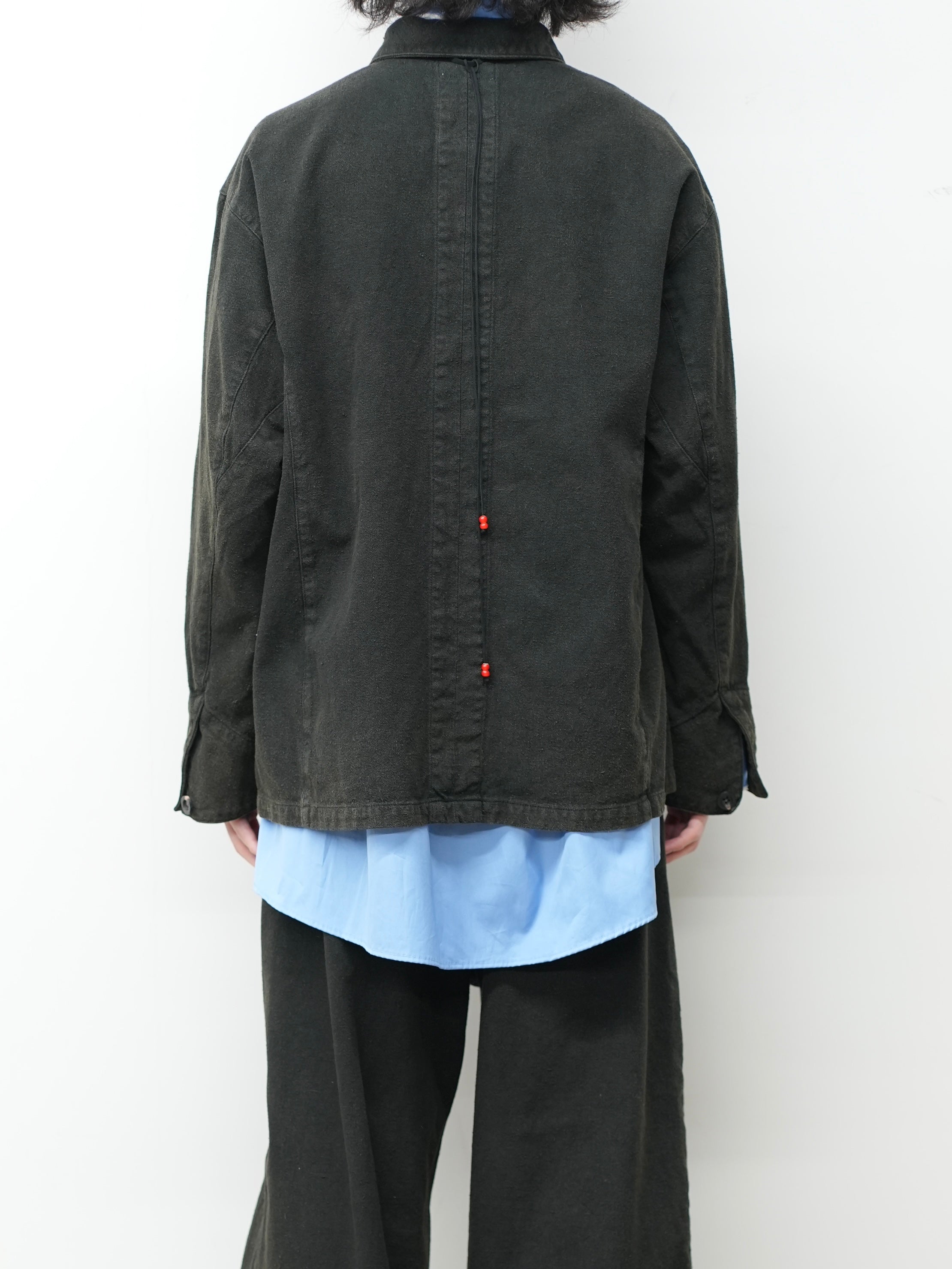 C/R DUCK COVERALL JACKET(BLACK) – ANCELLM
