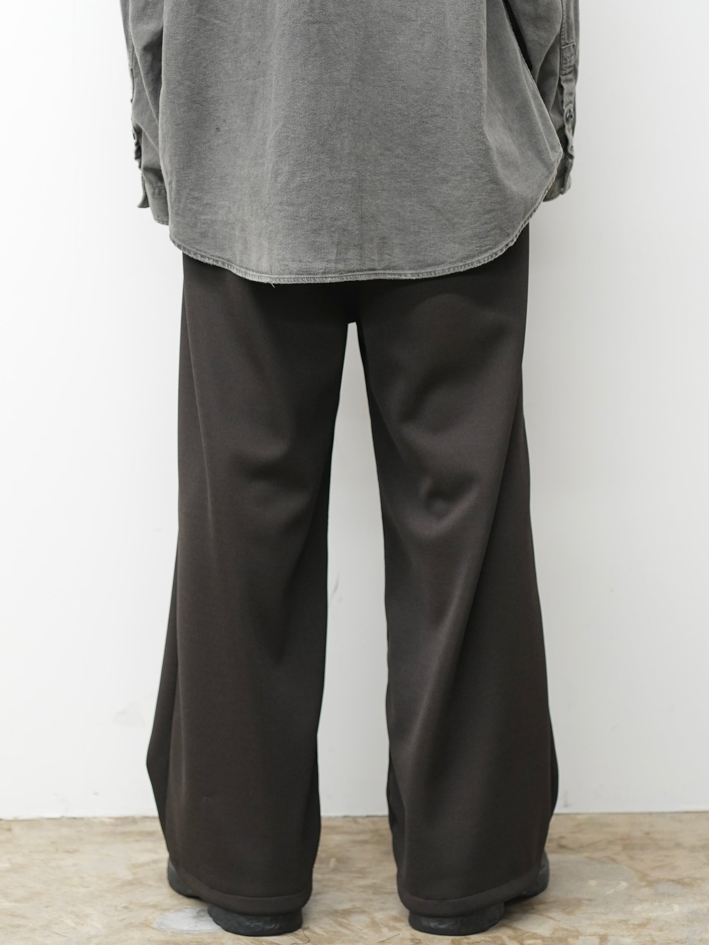 TRACK WIDE PANTS(BROWN)