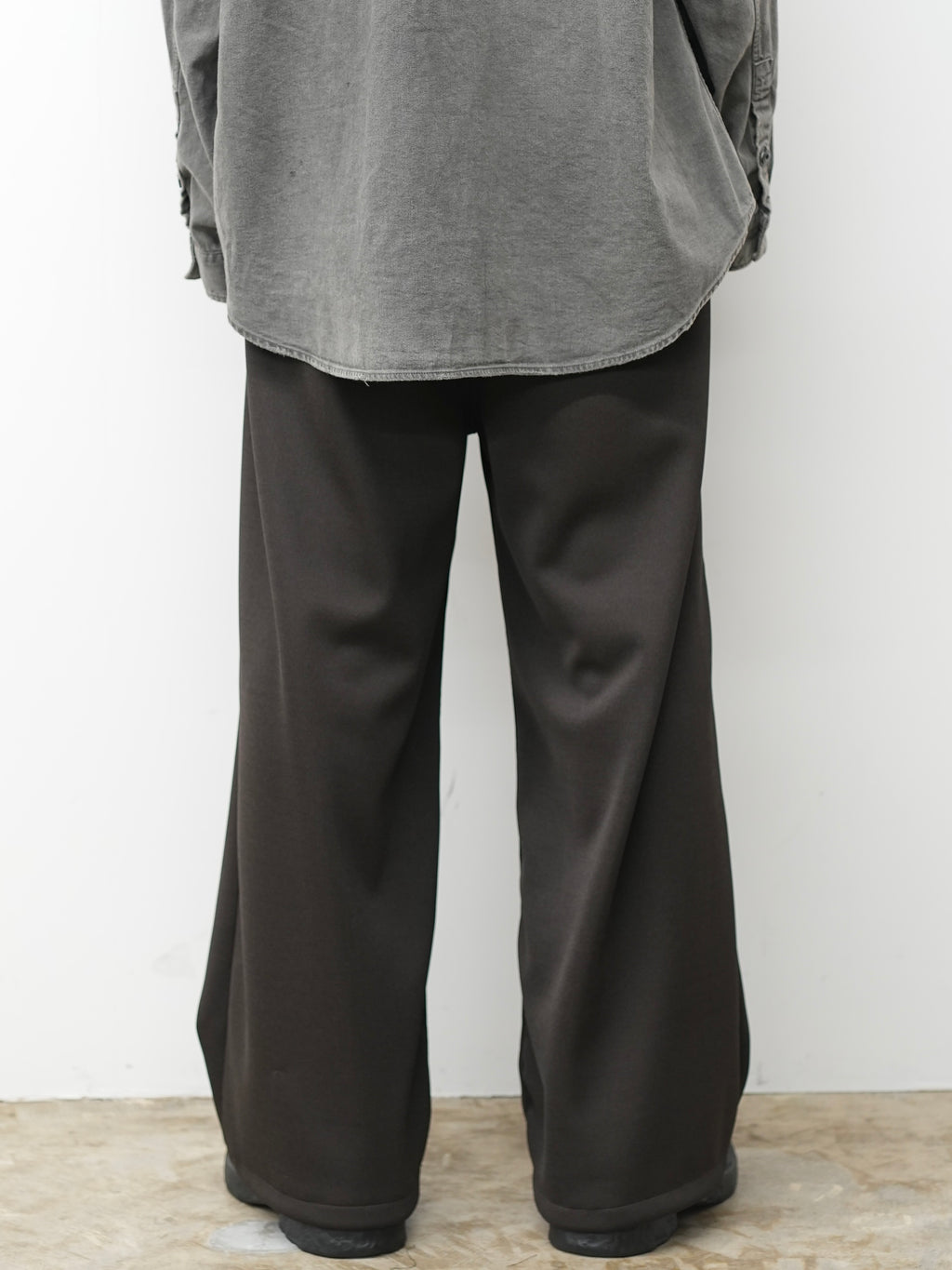 TRACK WIDE PANTS(BROWN)