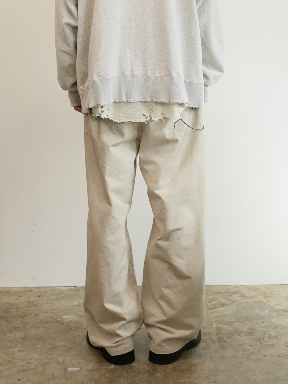 PAINT CHINO TROUSERS(IVORY)