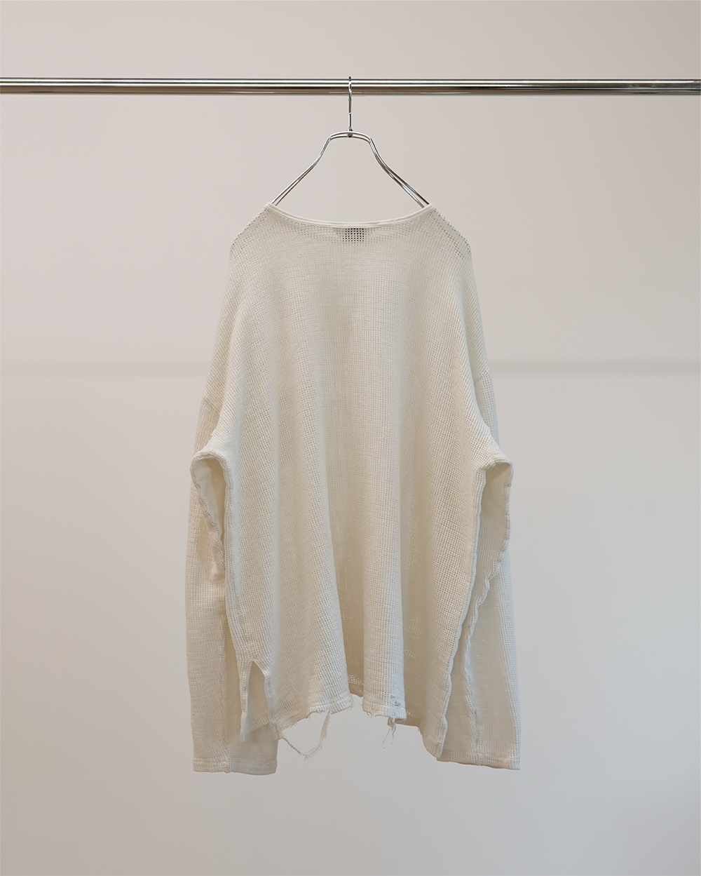 MARBLING MESH LS T-SHIRT(WHITE) – ANCELLM MARBLING MESH LS T-SHIRT(WHITE) – ANCELLM