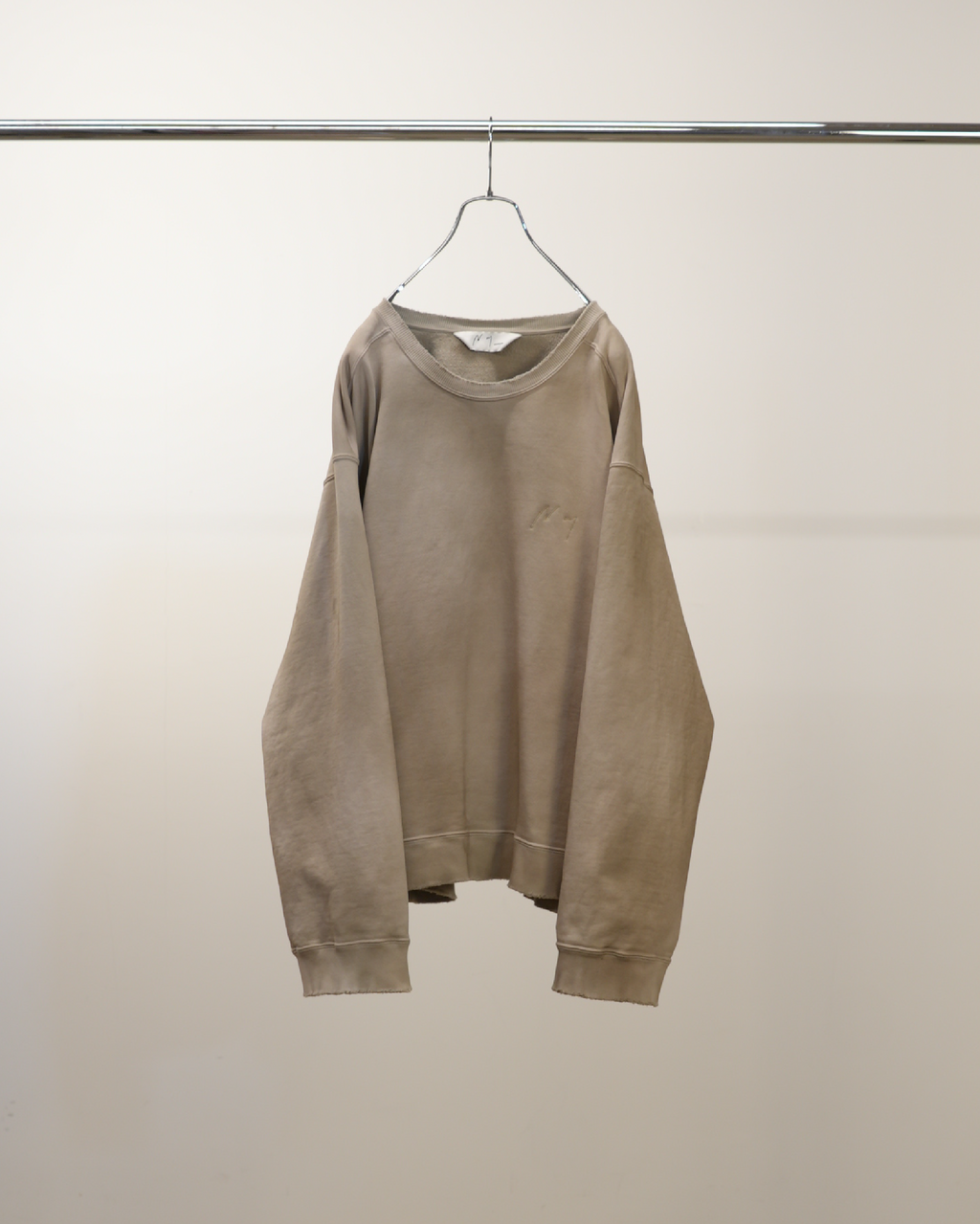 UNEVENNESS SWEAT SHIRT(SAND) – ANCELLM UNEVENNESS SWEAT SHIRT(SAND) – ANCELLM