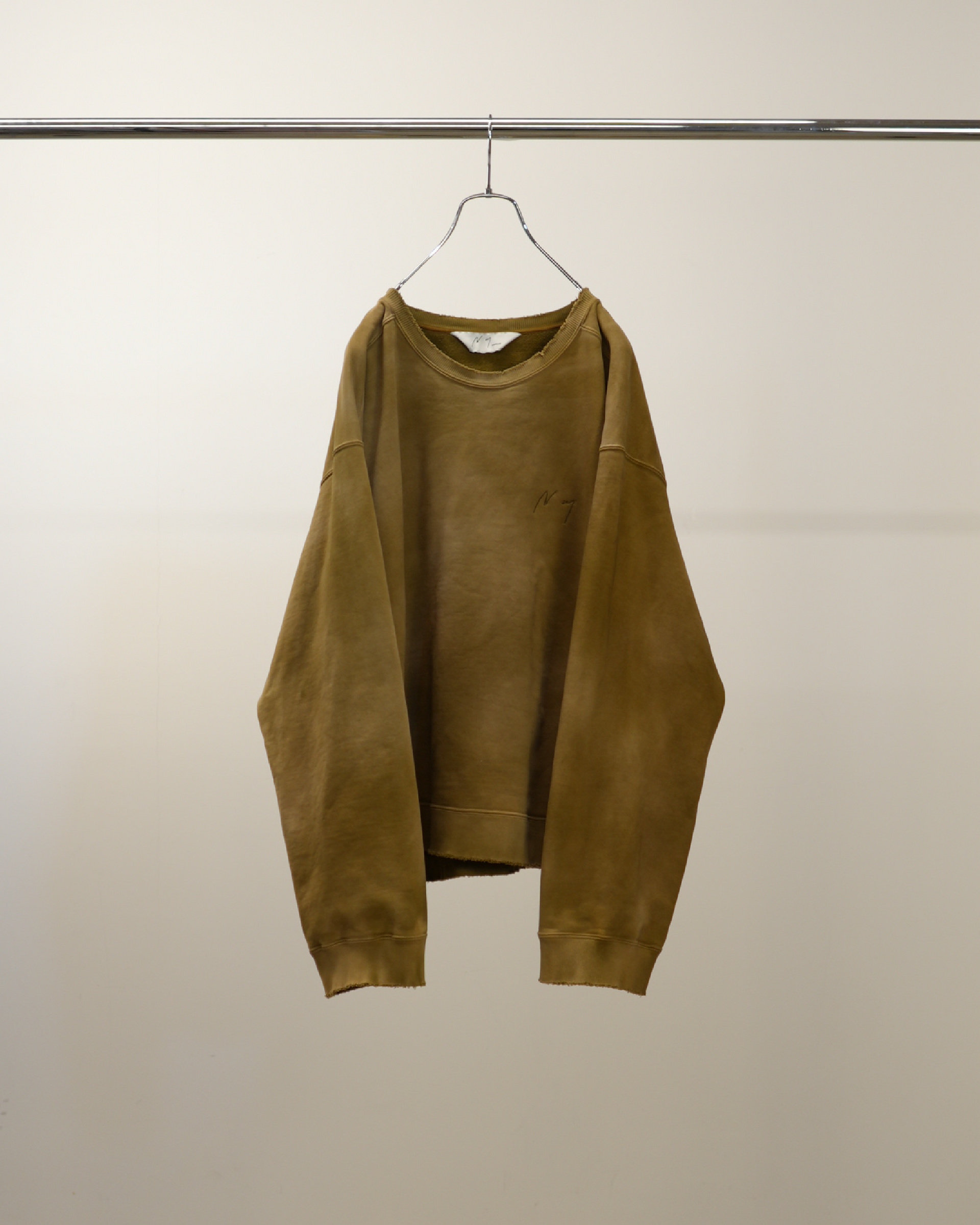 UNEVENNESS SWEAT SHIRT(MOSS) – ANCELLM