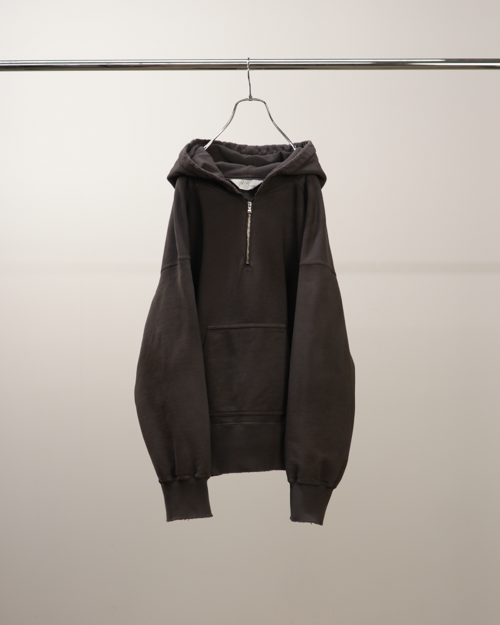 HALF ZIP HOODIE(BLACK) – ANCELLM HALF ZIP HOODIE(BLACK) – ANCELLM
