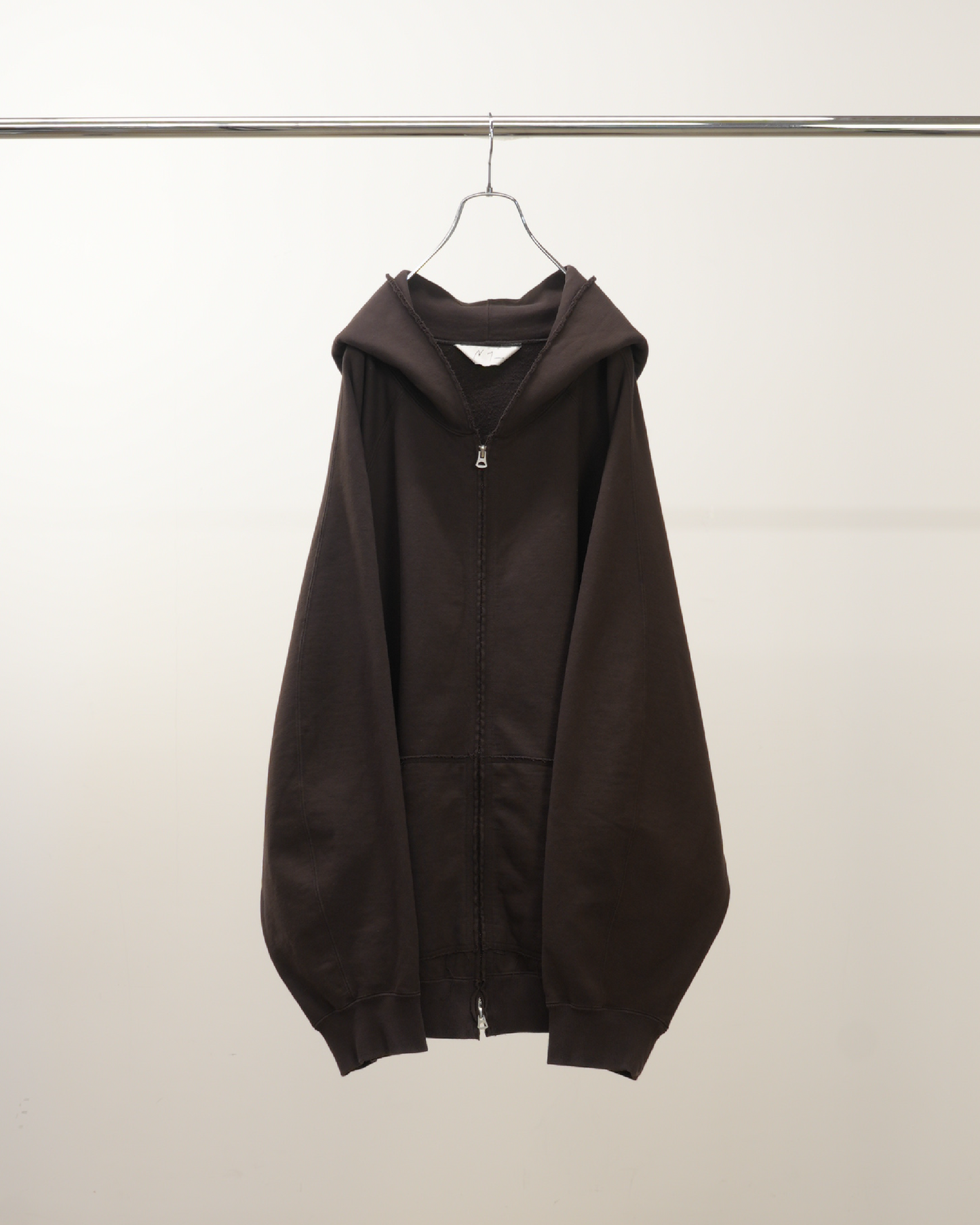 SWEAT HOODIE COAT(BROWN)