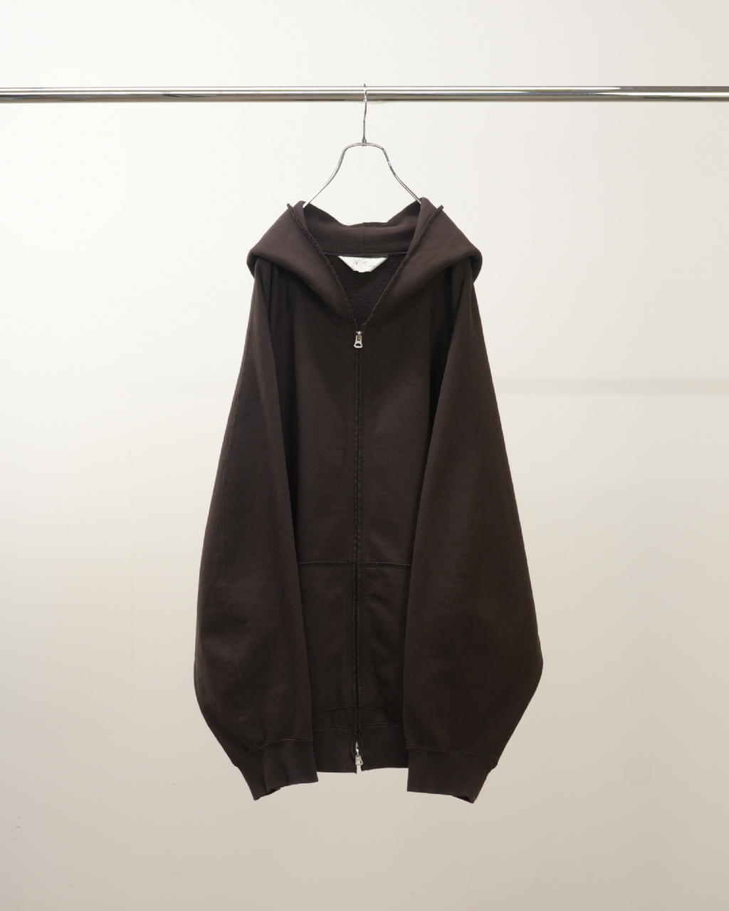 SWEAT HOODIE COAT(BROWN)