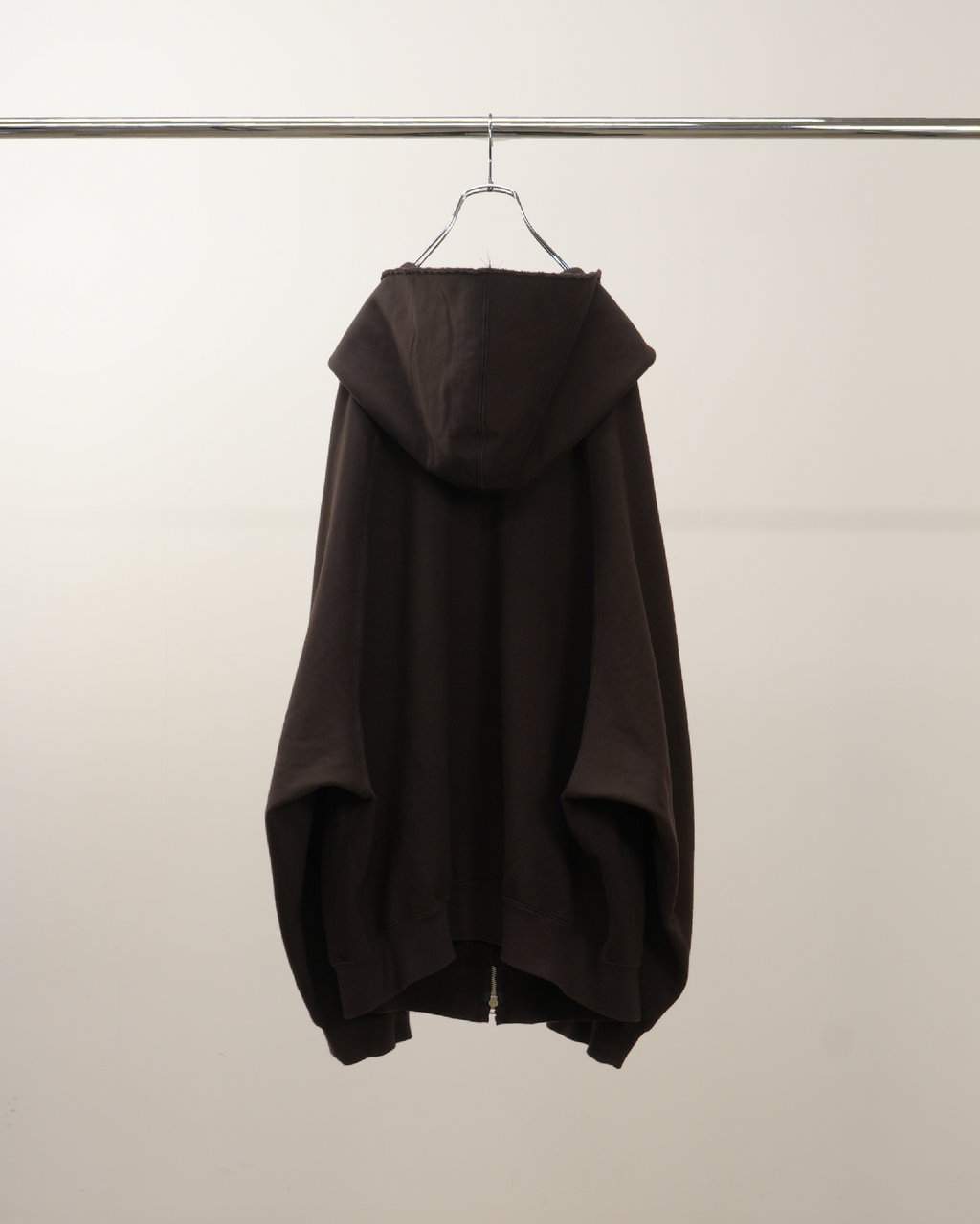 SWEAT HOODIE COAT(BROWN)