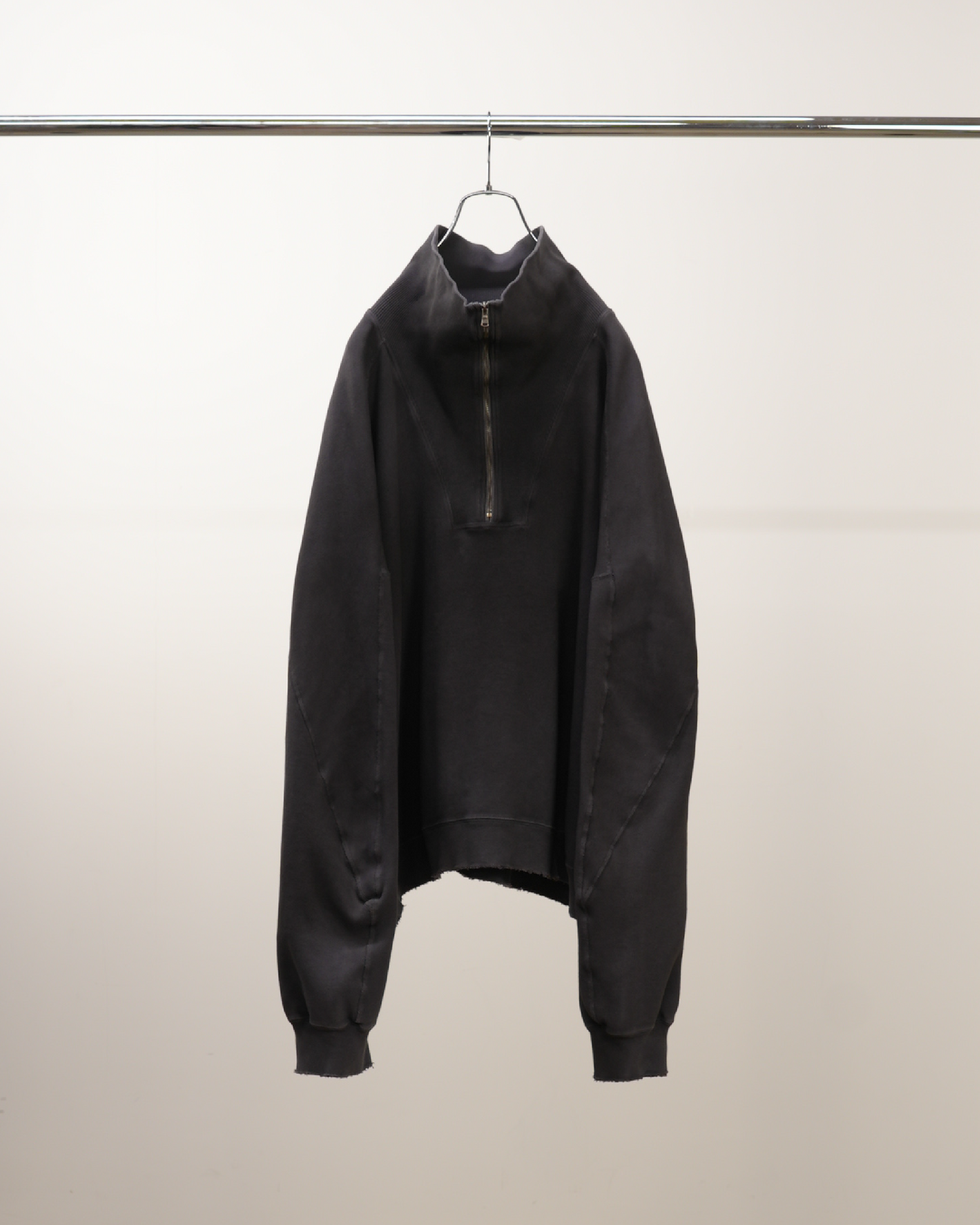 SMOOTH KNIT PULLOVER SHIRT(BLACK)