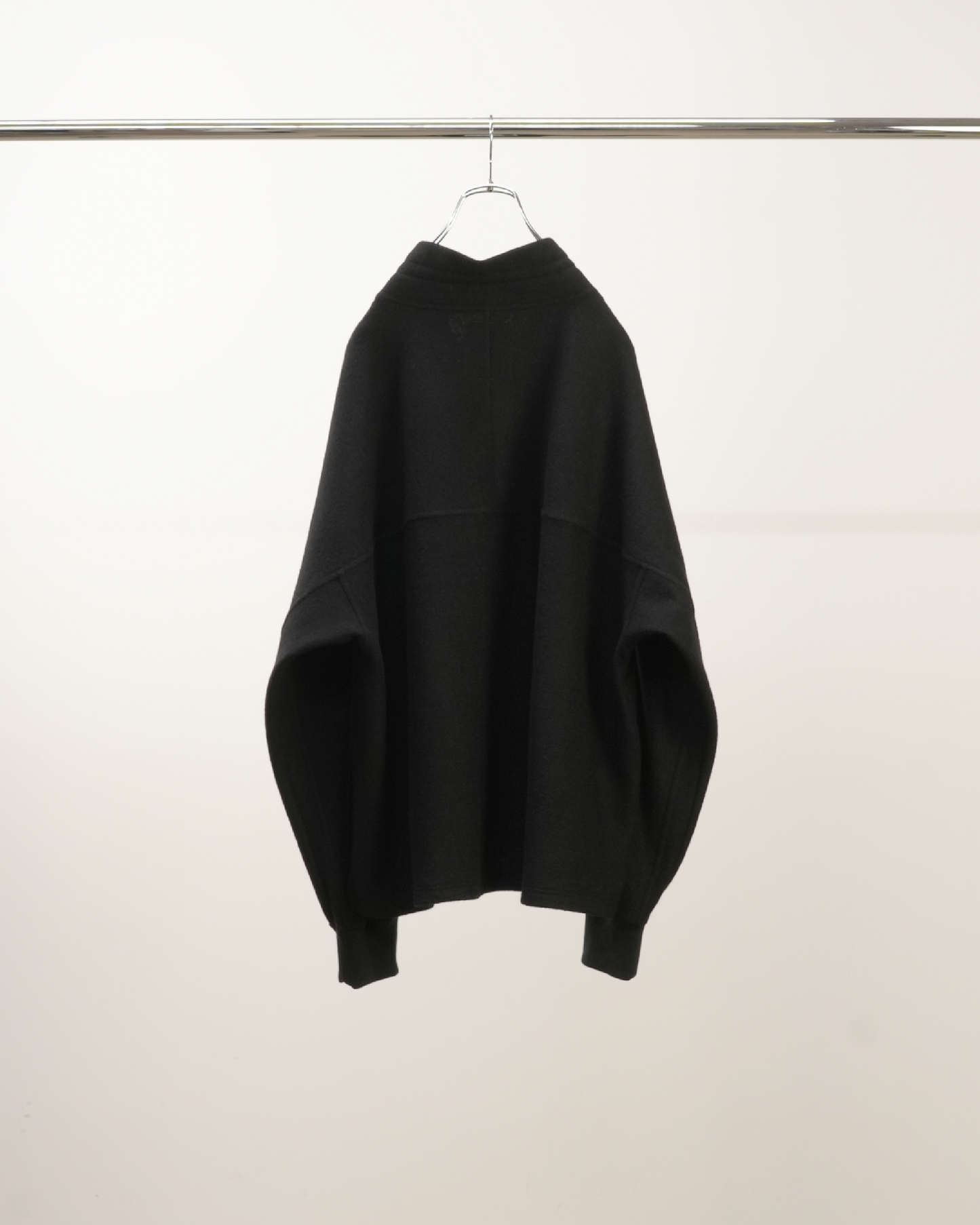 HENLEY PULL OVER SHIRT(BLACK)