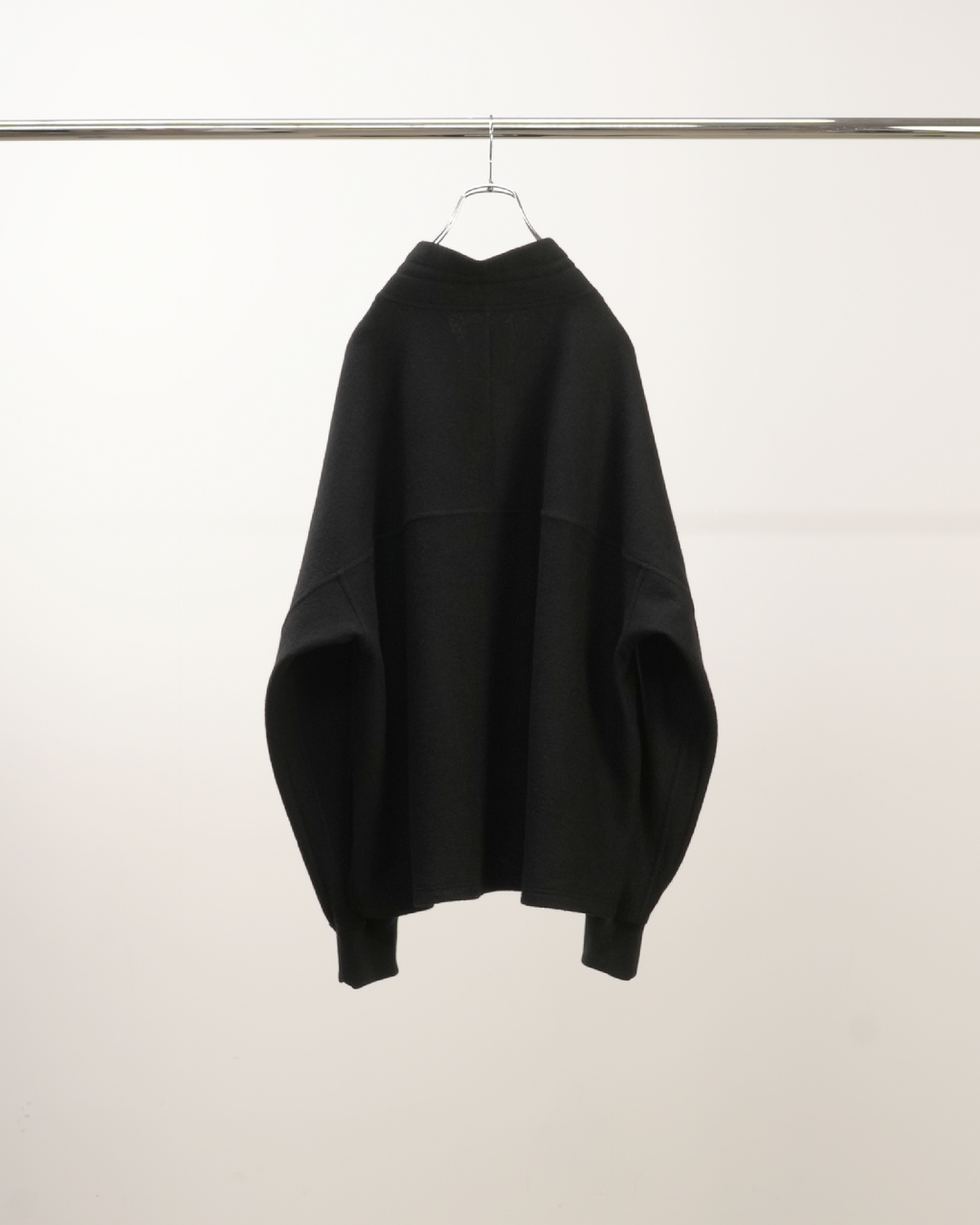 HENLEY PULL OVER SHIRT(BLACK)