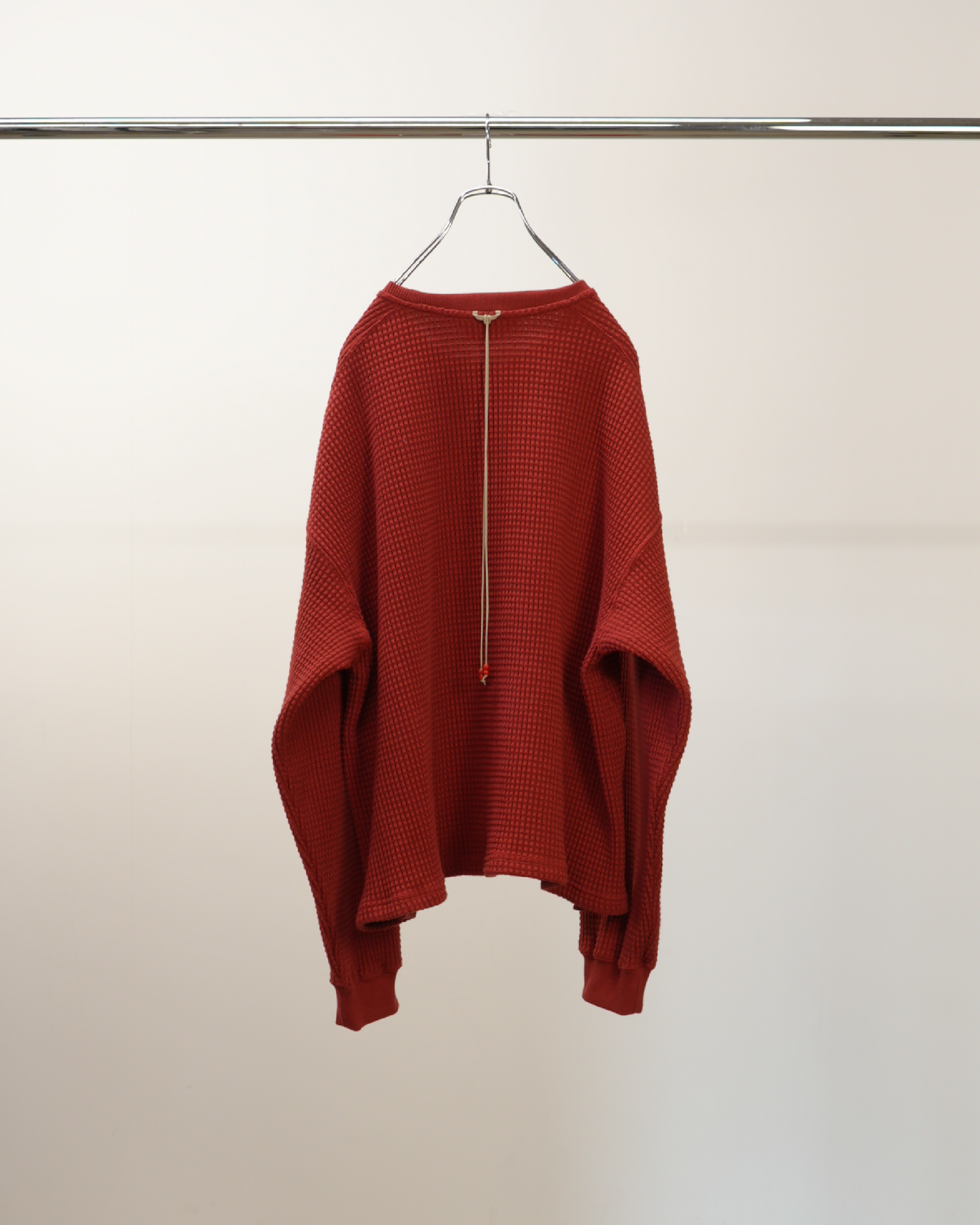 HEAVY WAFFLE OVER LS(RED)