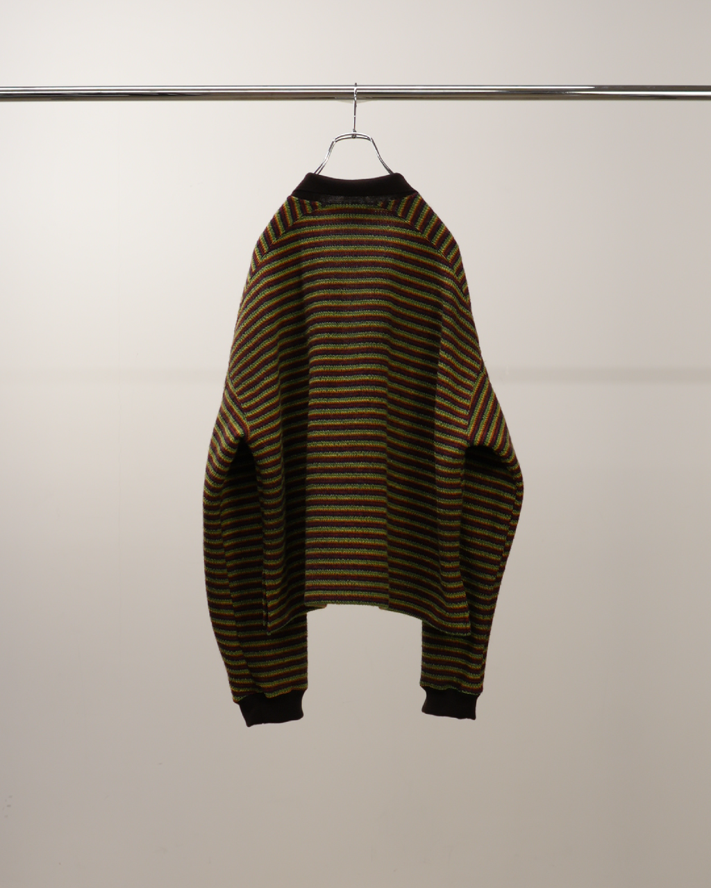 WOOL BORDER SKIPPER SHIRT(MULTI)