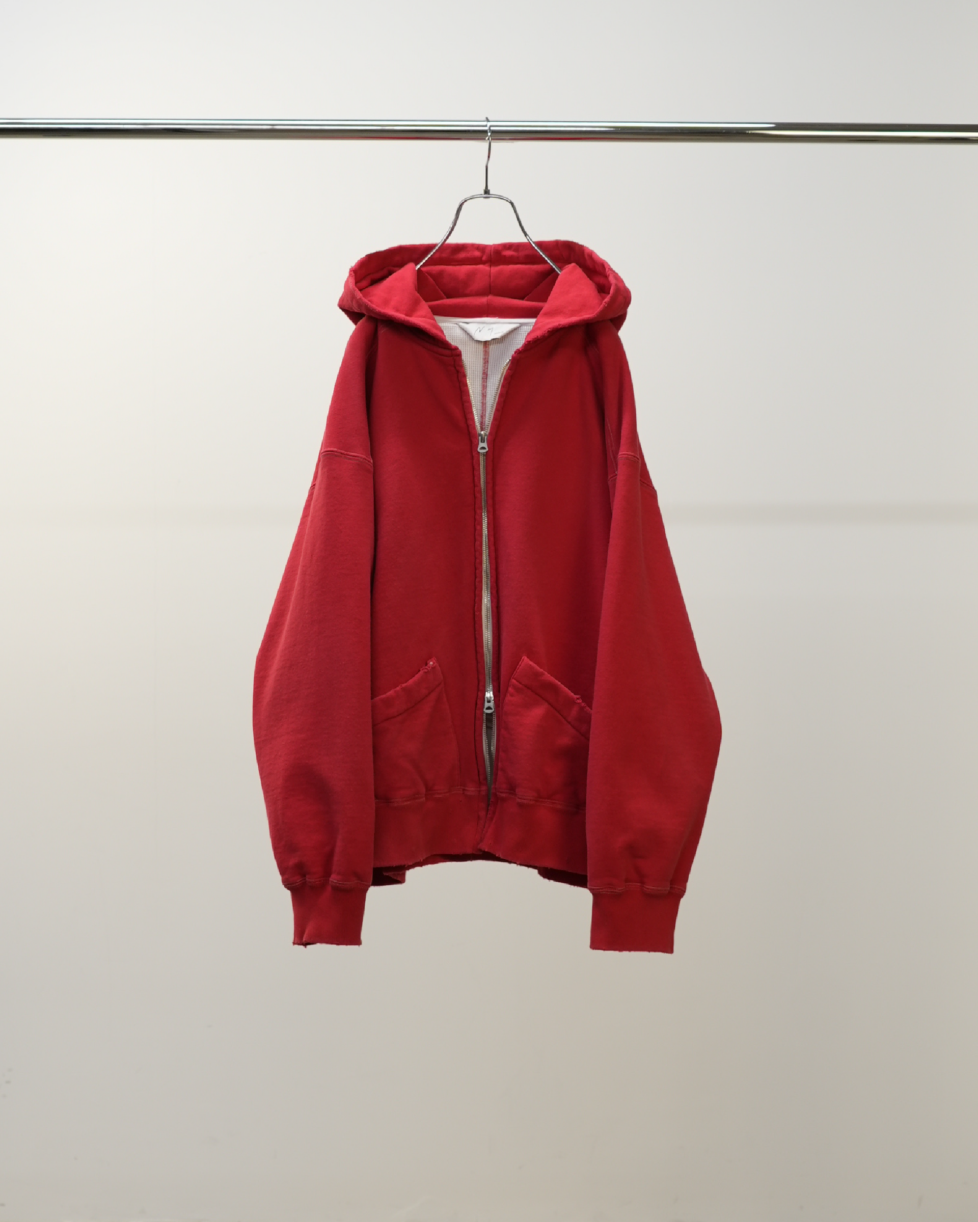 ZIP UP HOODIE(RED) – ANCELLM ZIP UP HOODIE(RED) – ANCELLM