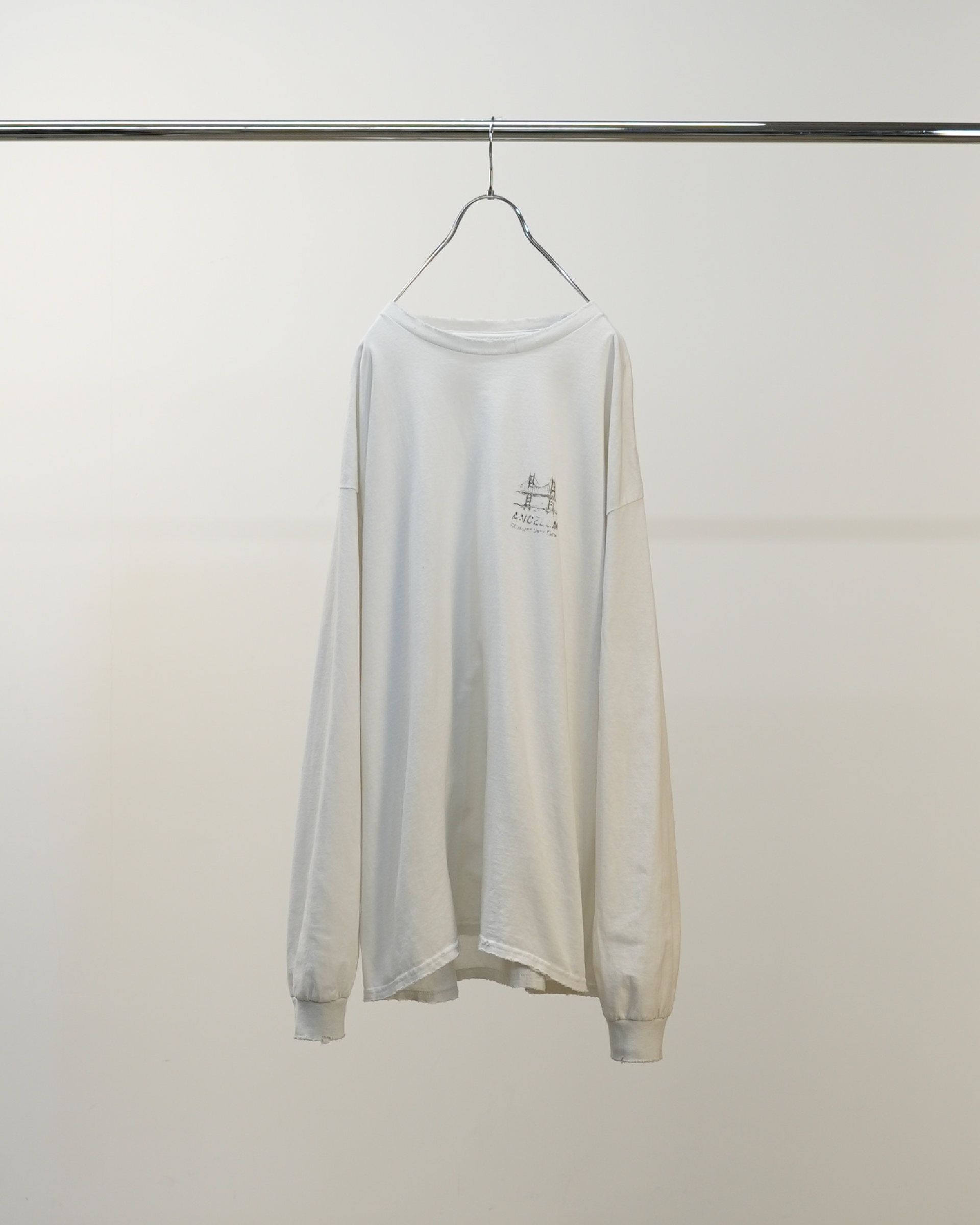 BRIDGE L/S T-SHIRT(WHITE) – ANCELLM