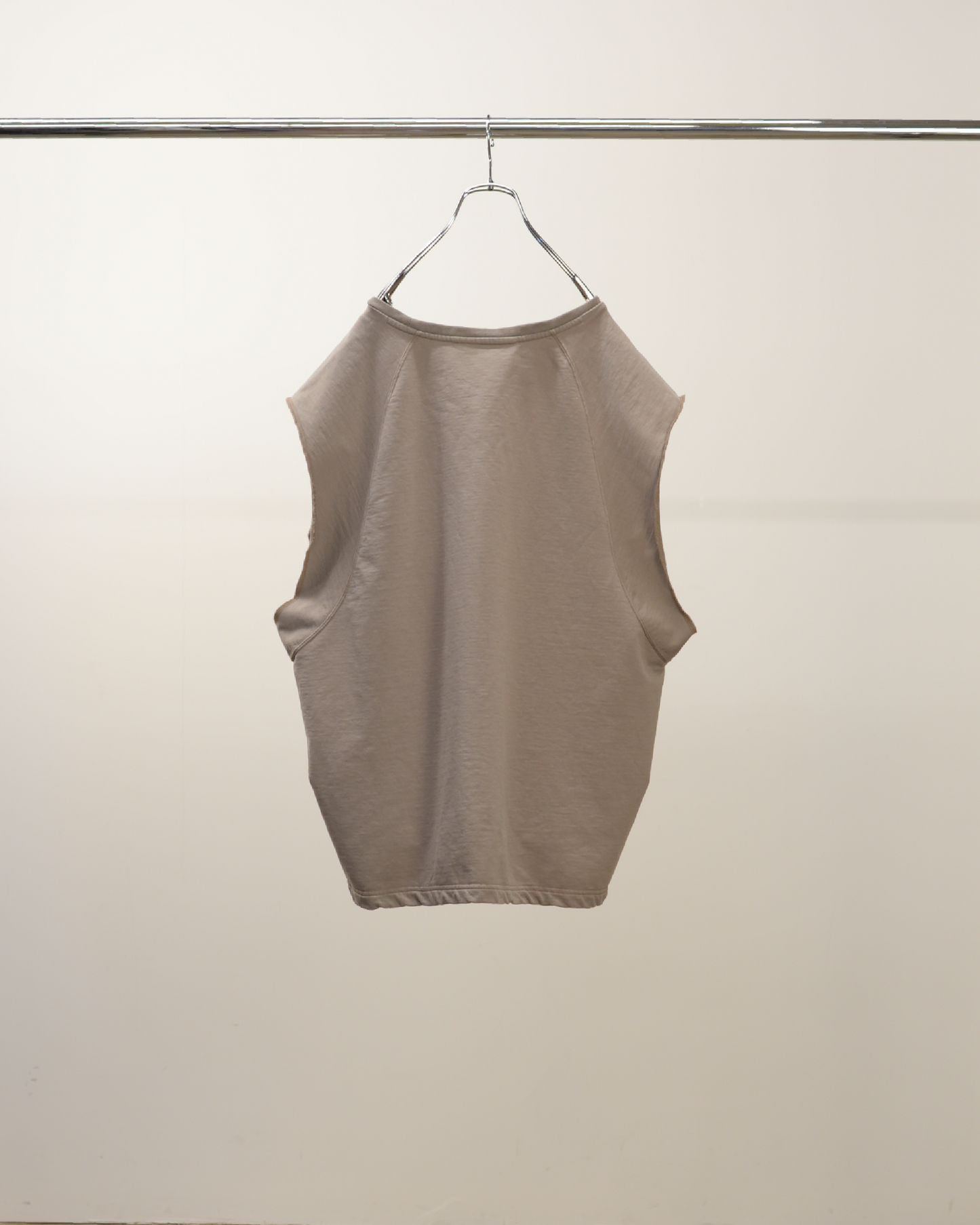 FADED SLEEVELESS T-SHIRT(BEIGE) – ANCELLM FADED SLEEVELESS T-SHIRT(BEIGE) – ANCELLM