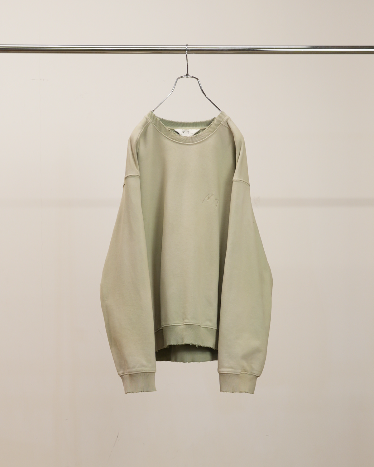 UNEVENNESS SWEAT SHIRT(GRAYMINT) – ANCELLM