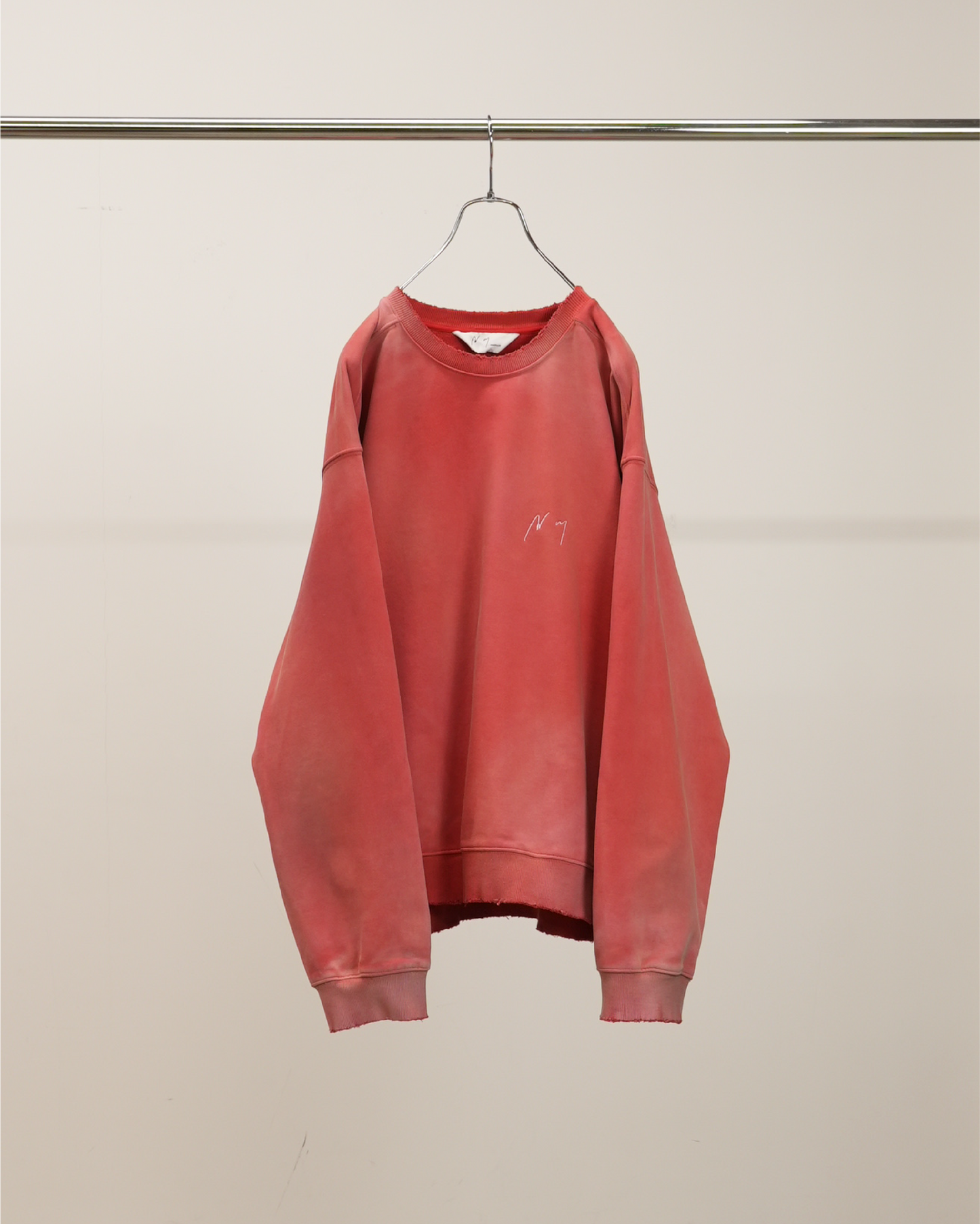 UNEVENNESS SWEAT SHIRT(RED)