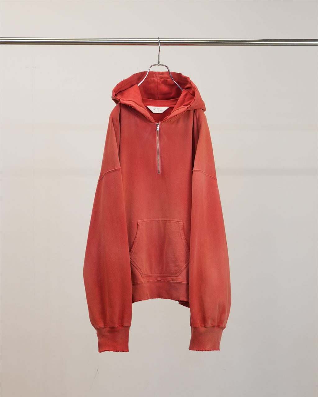 LIGHT LOOP ZIP HOODIE(RED) – ANCELLM LIGHT LOOP ZIP HOODIE(RED) – ANCELLM