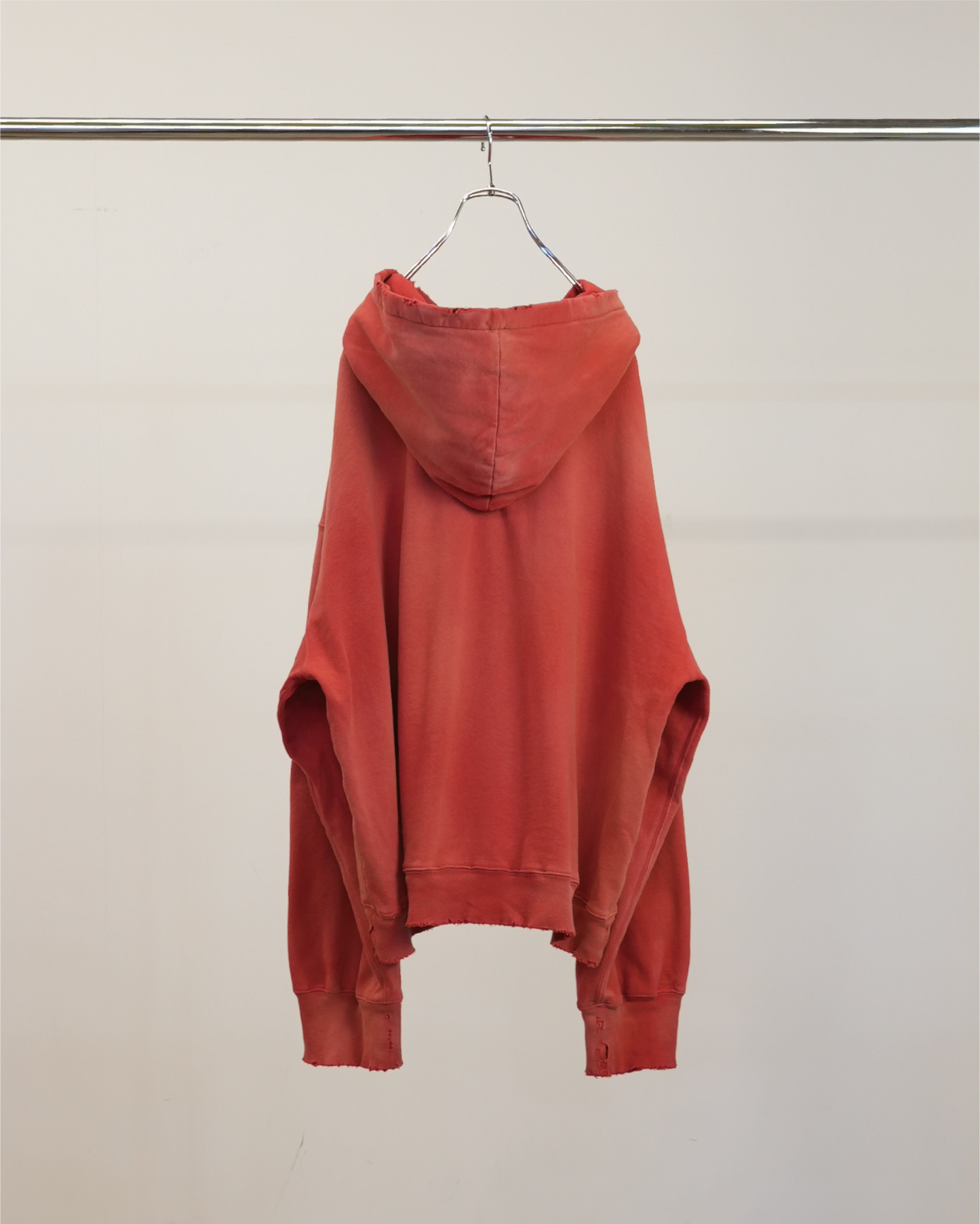 LIGHT LOOP ZIP HOODIE(RED)