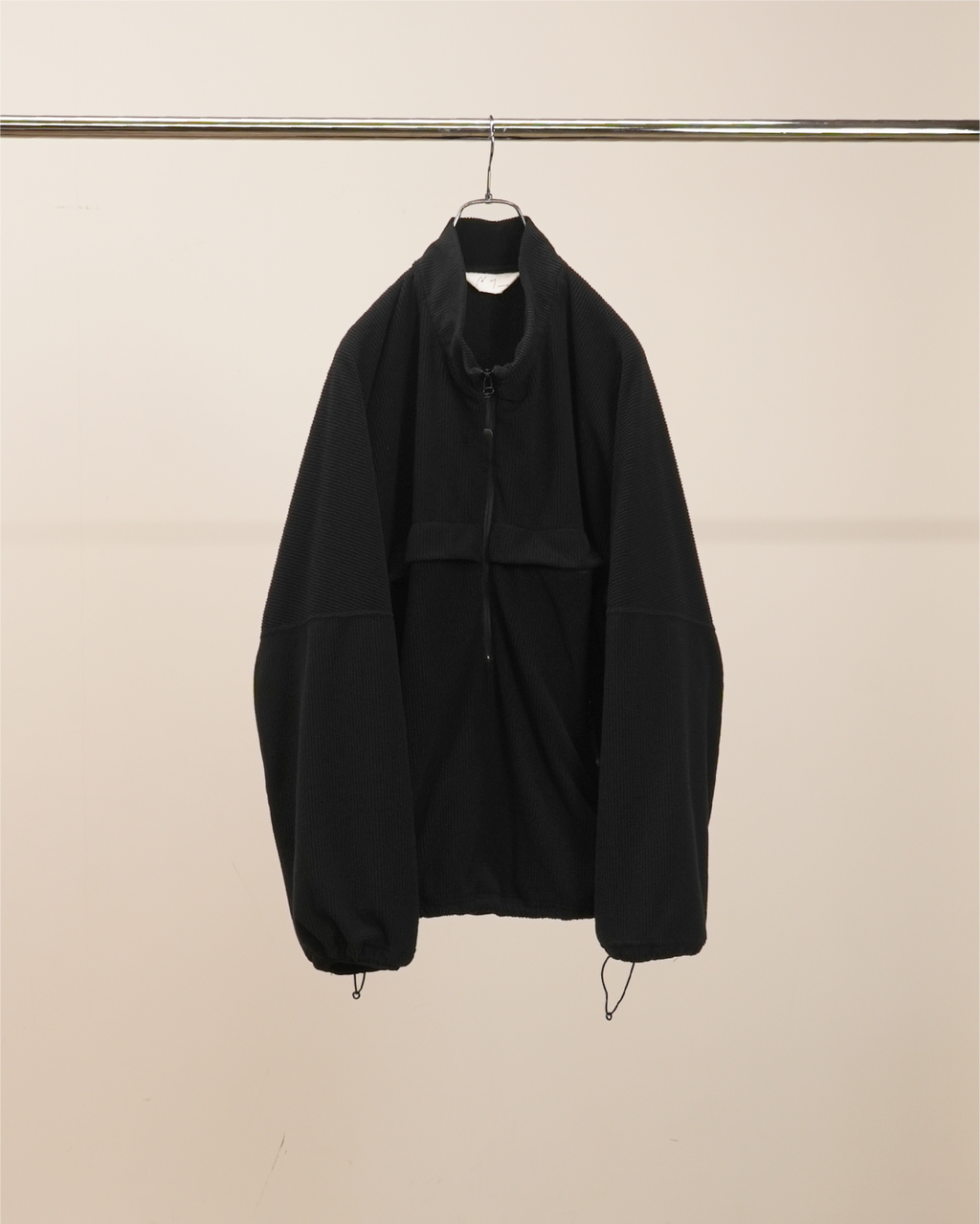 KIMONO ZIP FLEECE(BLACK)