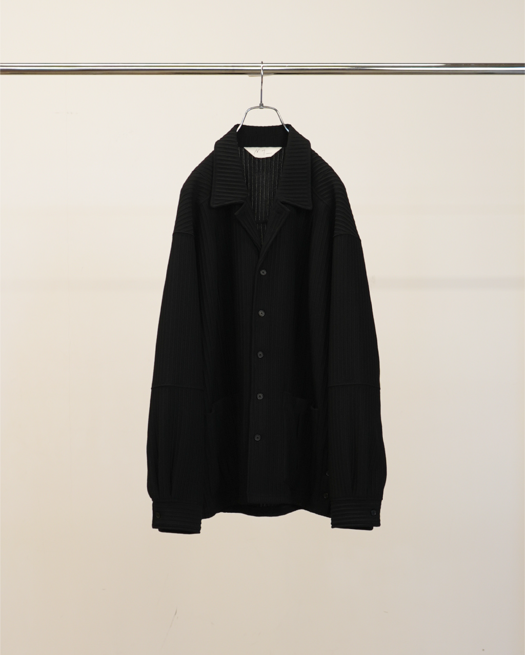 WRINKLED STRIPE SHIRT(BLACK) – ANCELLM WRINKLED STRIPE SHIRT(BLACK) – ANCELLM