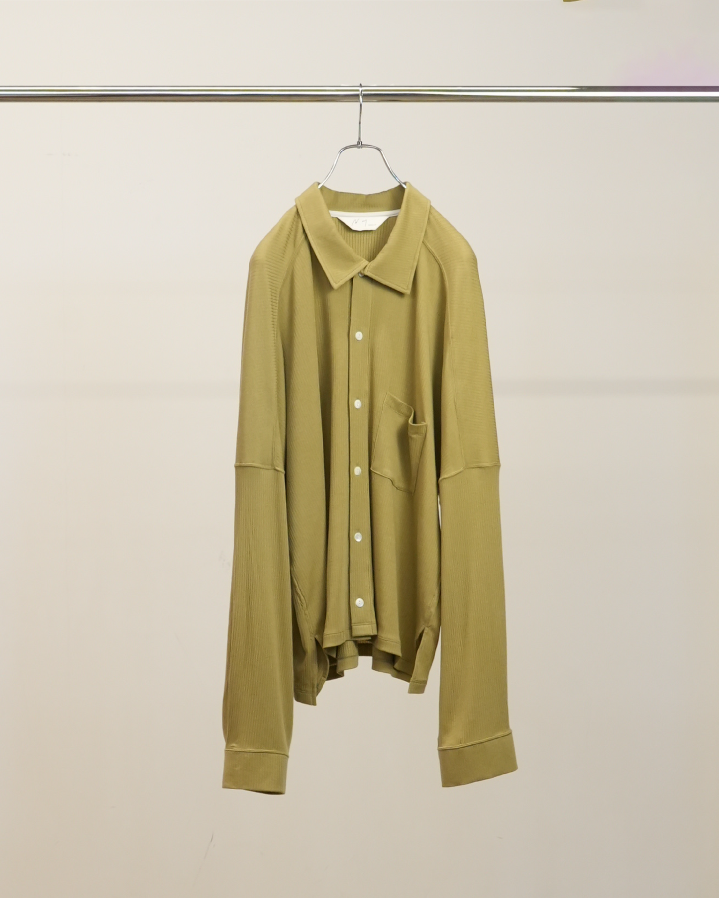 CAS/SIL KIMONO KNIT SHIRT(YELLOW)