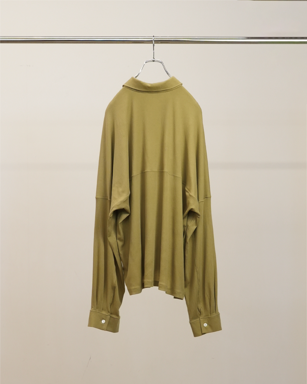 CAS/SIL KIMONO KNIT SHIRT(YELLOW)