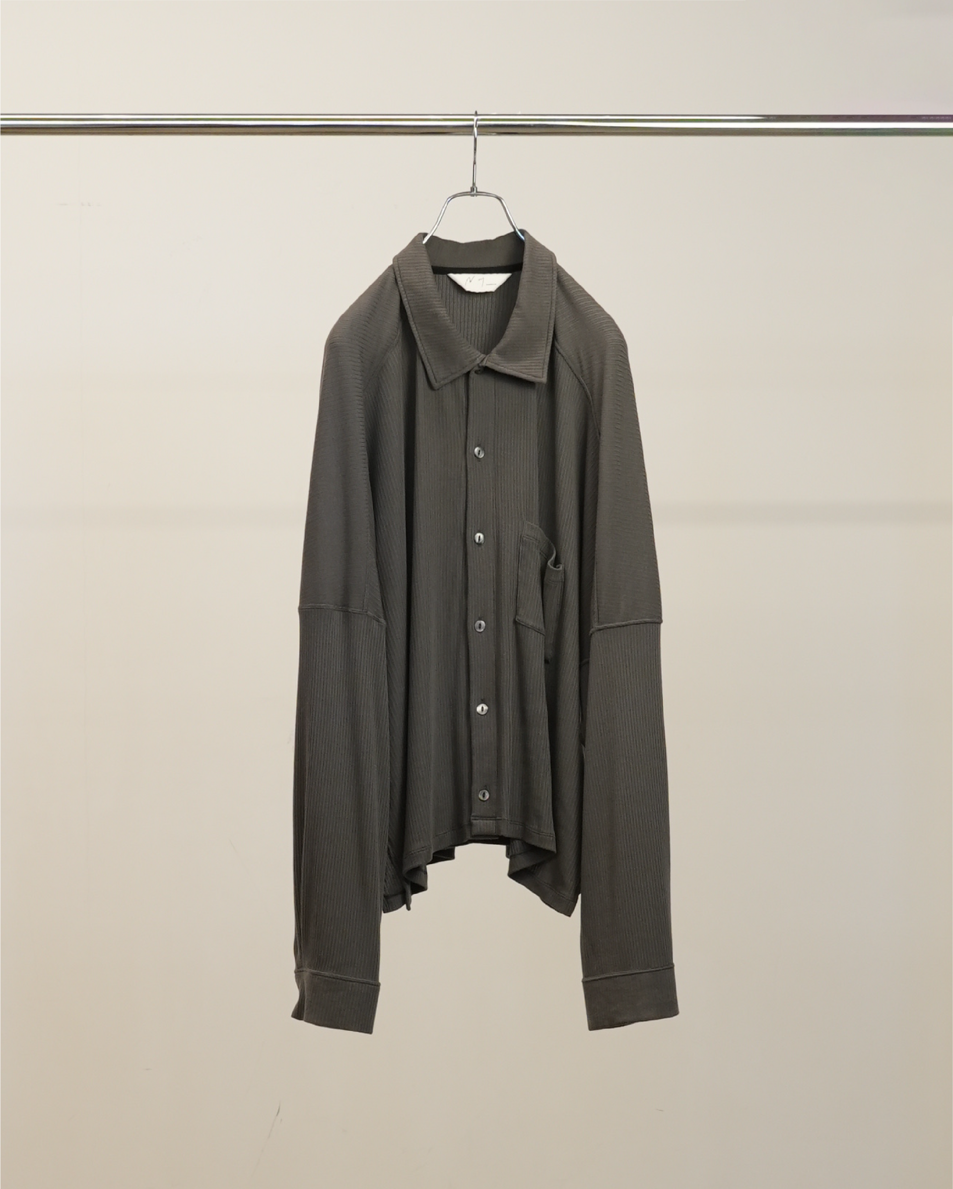 CAS/SIL KIMONO KNIT SHIRT(GRAY) – ANCELLM CAS/SIL KIMONO KNIT SHIRT(GRAY) – ANCELLM