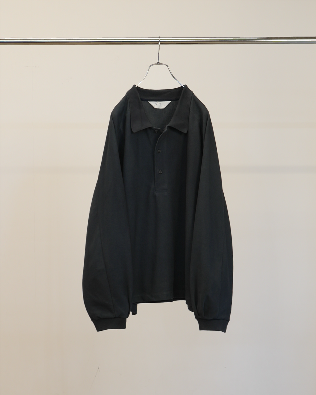 L/S POLO(NAVY)