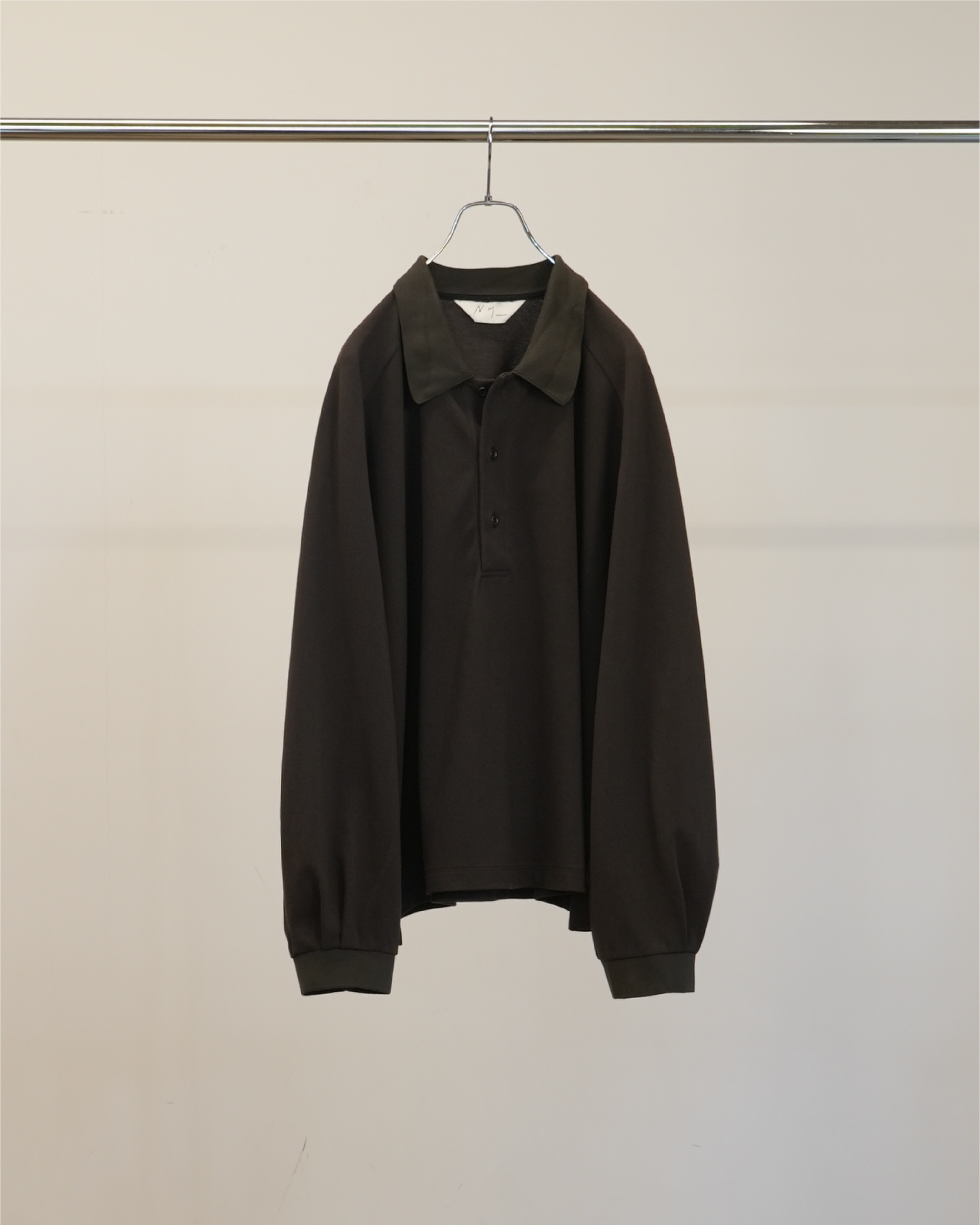 26SS ANCELLM L/S POLO BROWN サイズ2 L/S POLO(BROWN) – ANCELLM