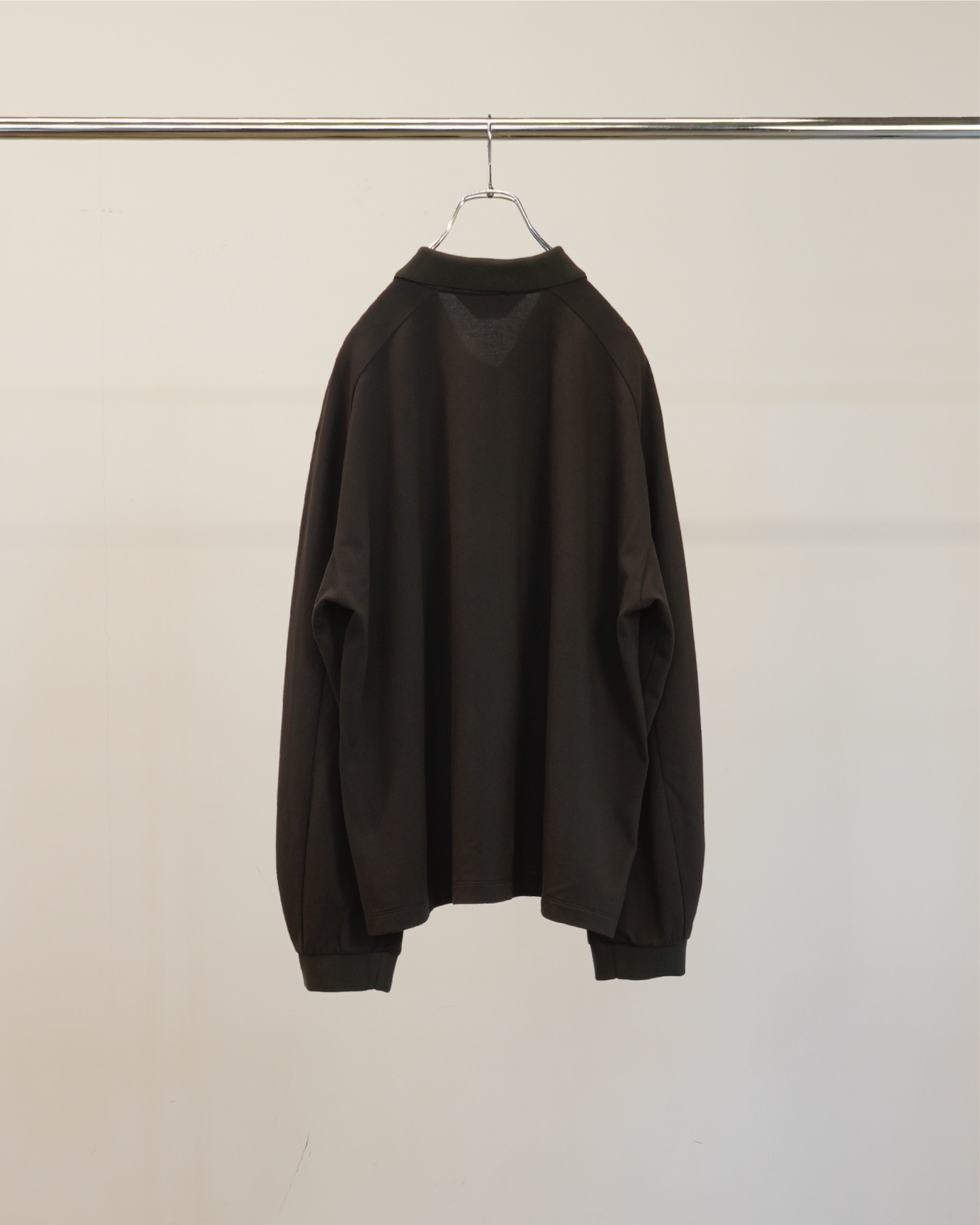 L/S POLO(BROWN)