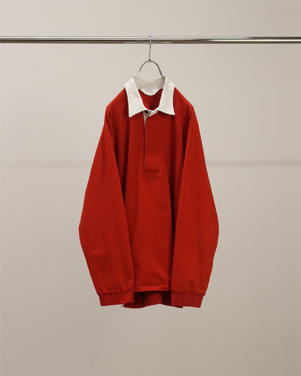 TWO-TONE RUGBY SHIRT(RED)