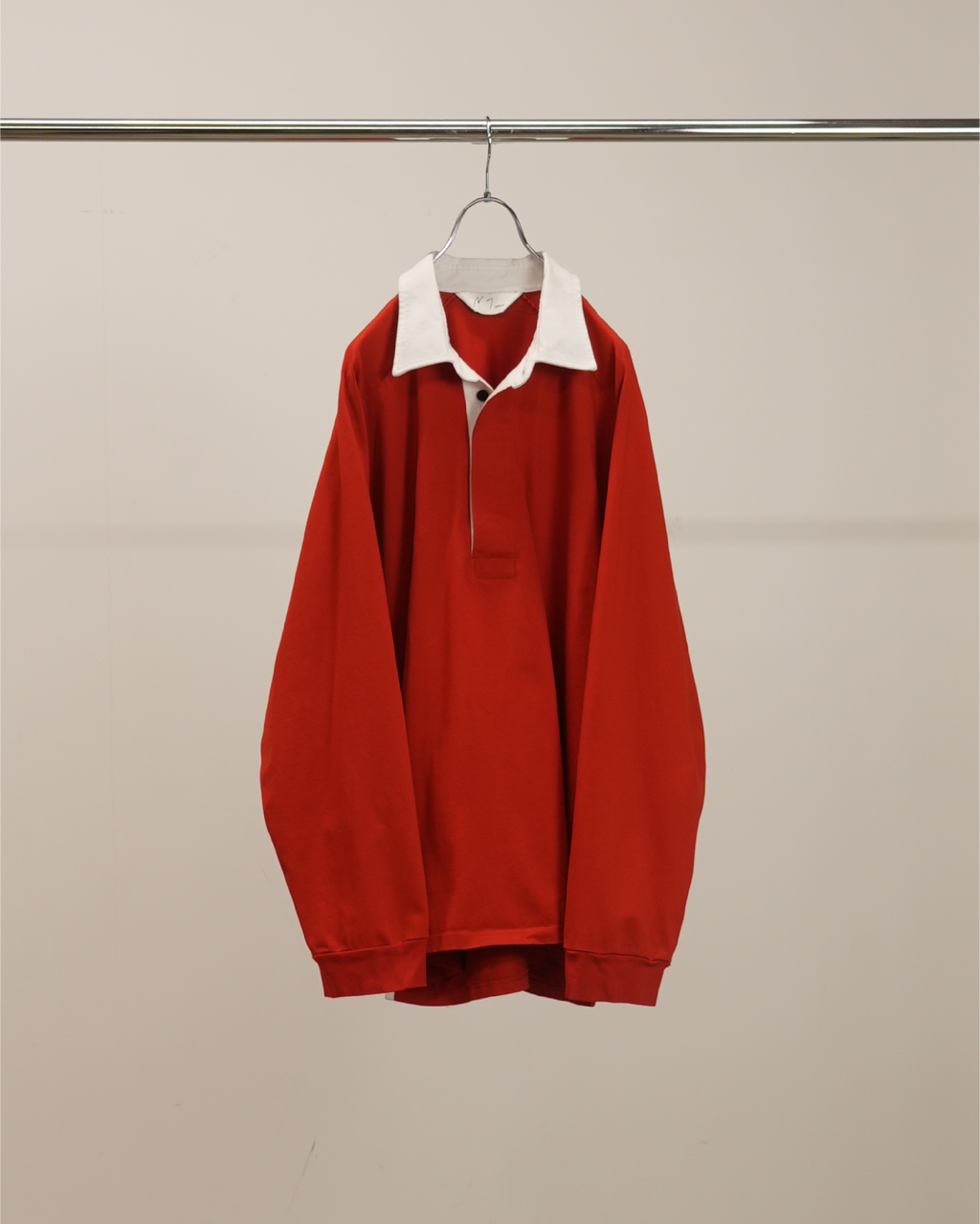 TWO-TONE RUGBY SHIRT(RED)