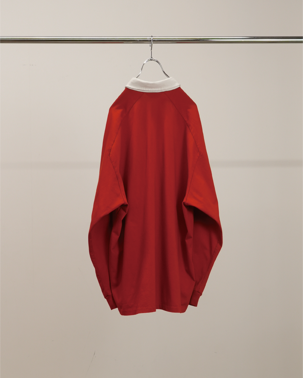 TWO-TONE RUGBY SHIRT(RED)